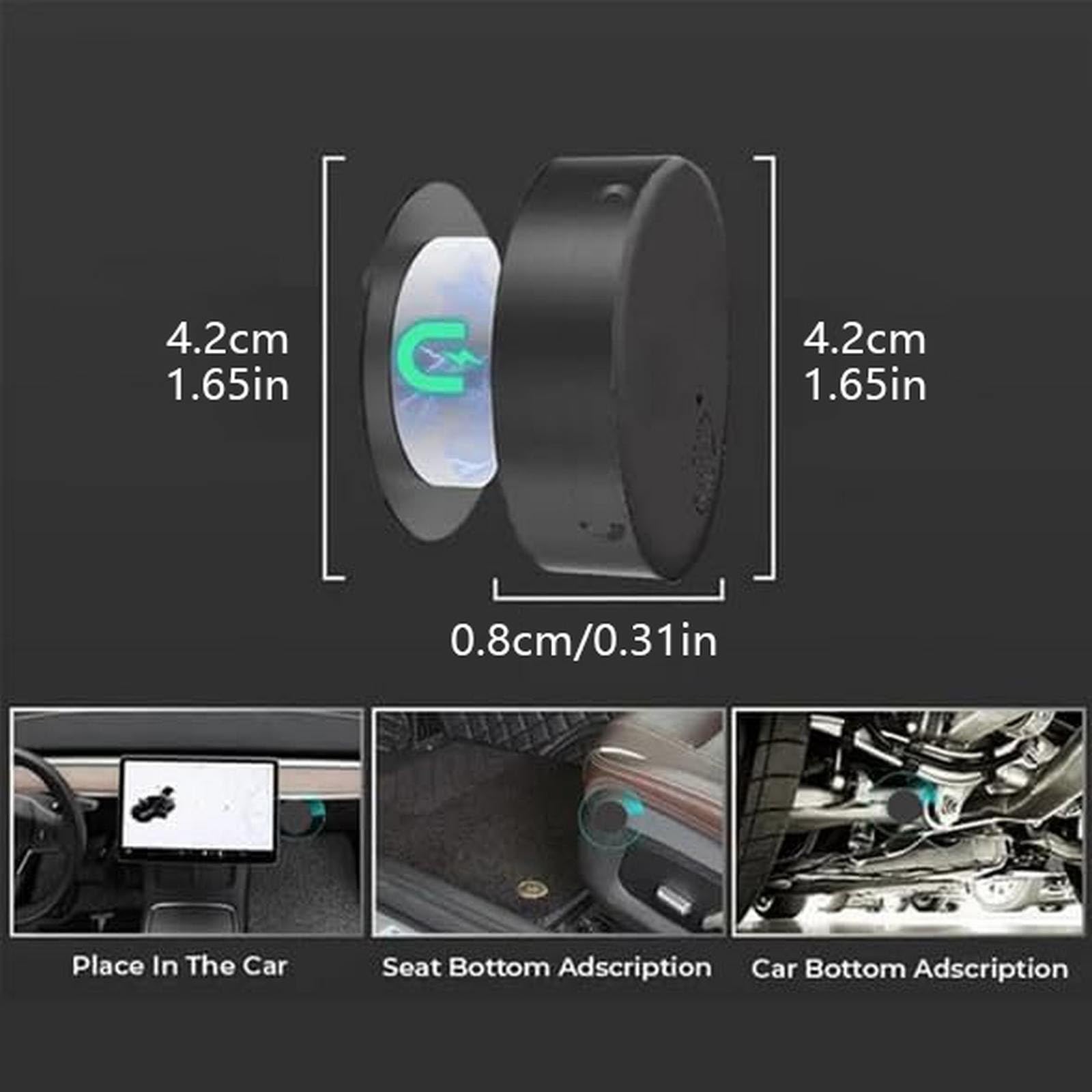 Mini Magnetic Pet & Vehicle GPS Tracker - Worldwide Real-Time Tracking Device for Dogs, Cats, Cars & Assets | Perfect for Outdoor Adventures, Fleet Management & Pet Safety