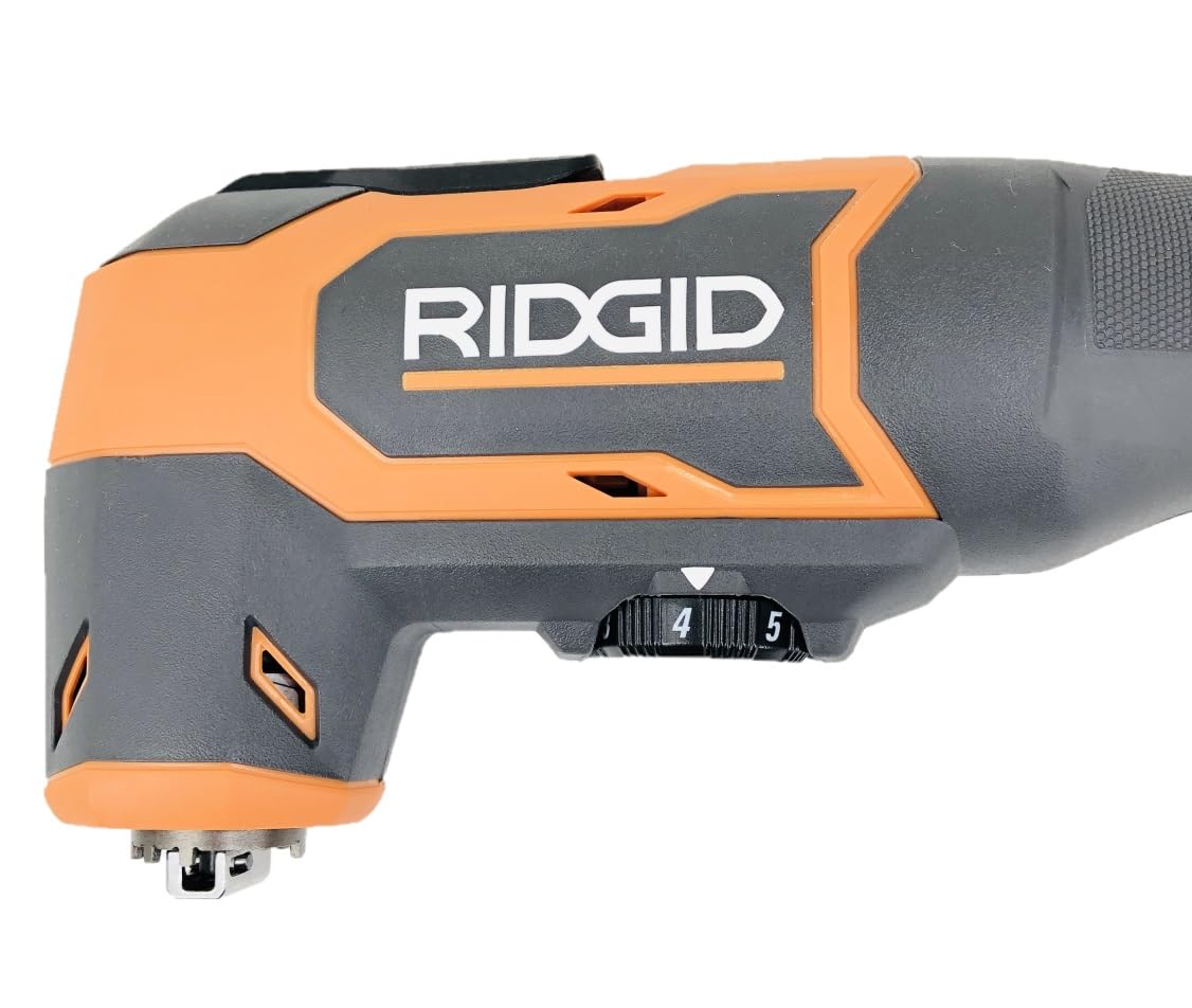 RIDGID 18V Brushless Cordless Oscillating Multi-Tool (Bare Tool) - Perfect for DIY Projects, Woodworking, Flooring & Home Renovations