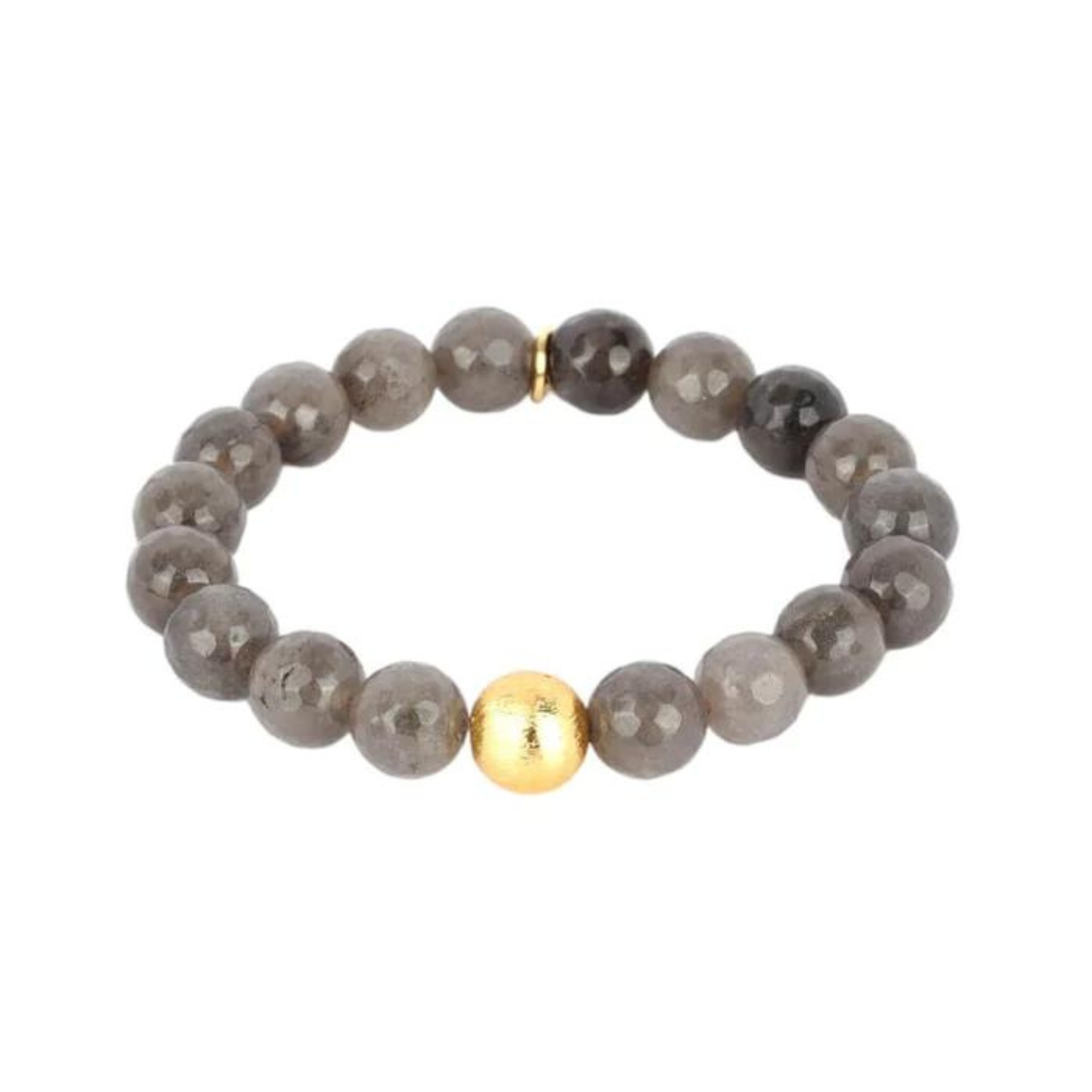 BuDhaGirl Bianca Bracelet in Graphite - Stylish Adjustable Leather Cuff Bracelet for Women | Perfect for Everyday Wear, Yoga, and Meditation