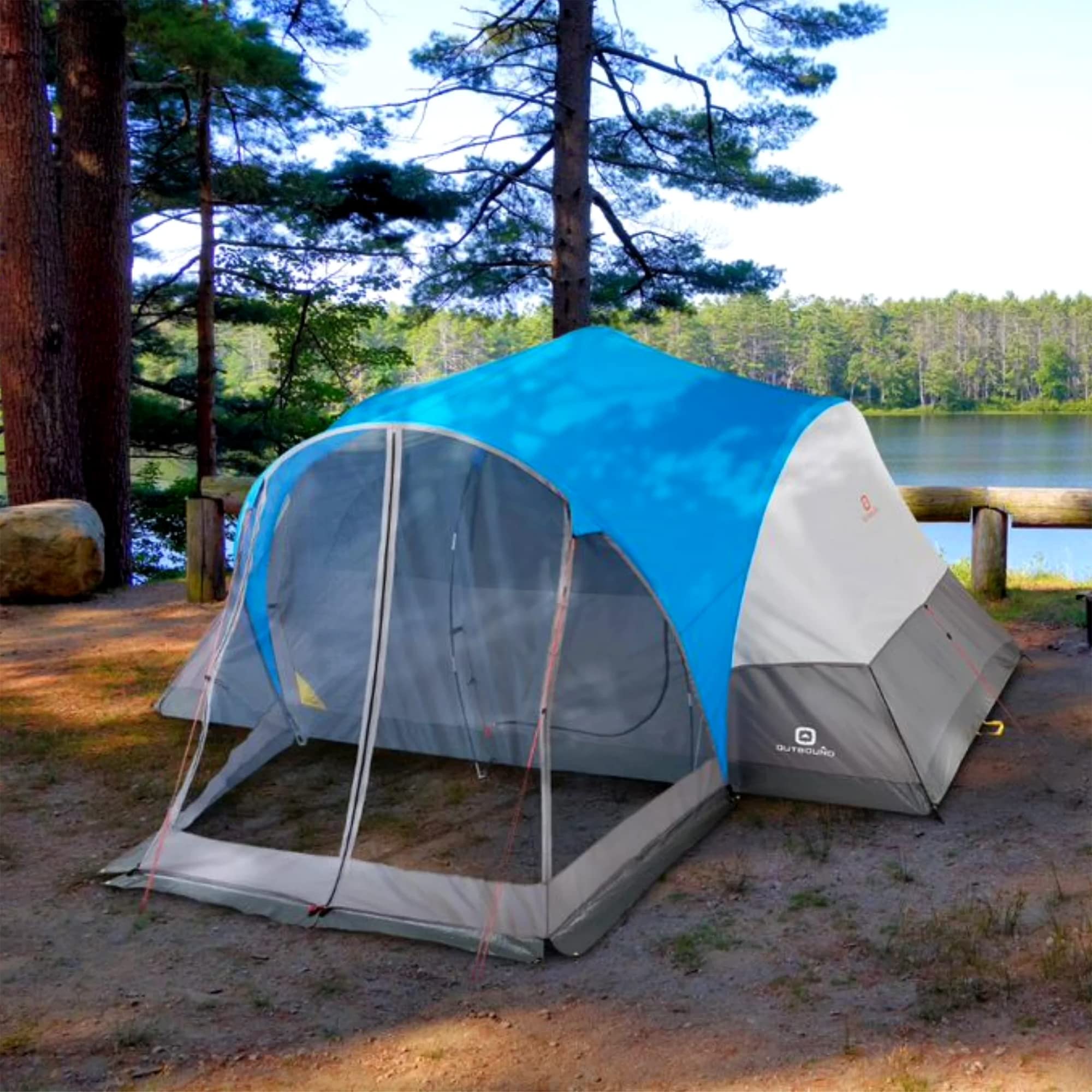 Outdoor Dome Tent for Camping - 3 Season Waterproof Tent with Rainfly & Carry Bag | Easy Setup for Backpacking, Hiking & Family Camping Trips