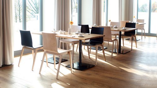 Stockholm Side Chair by Ton - Modern Wooden Dining Chair for Kitchen, Restaurant & Office - Scandinavian Design with Comfortable Seat & Sturdy Frame