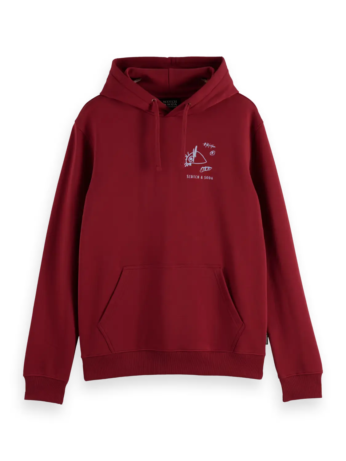 SCOTCH AND SODA Printed Artwork Hoodie - Stylish Graphic Pullover for Men & Women | Perfect for Casual Wear, Street Fashion & Everyday Comfort