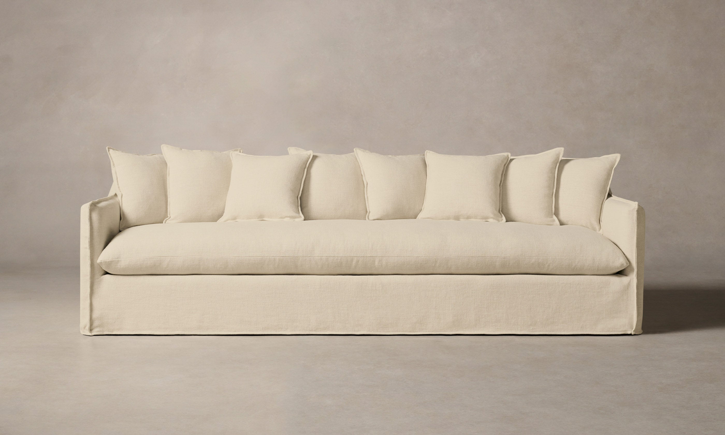 Premium Performance Linen Weave Dune Sofa - Modern Living Room Furniture for Home & Office Comfort | Perfect for Lounge, Family Gatherings & Relaxation