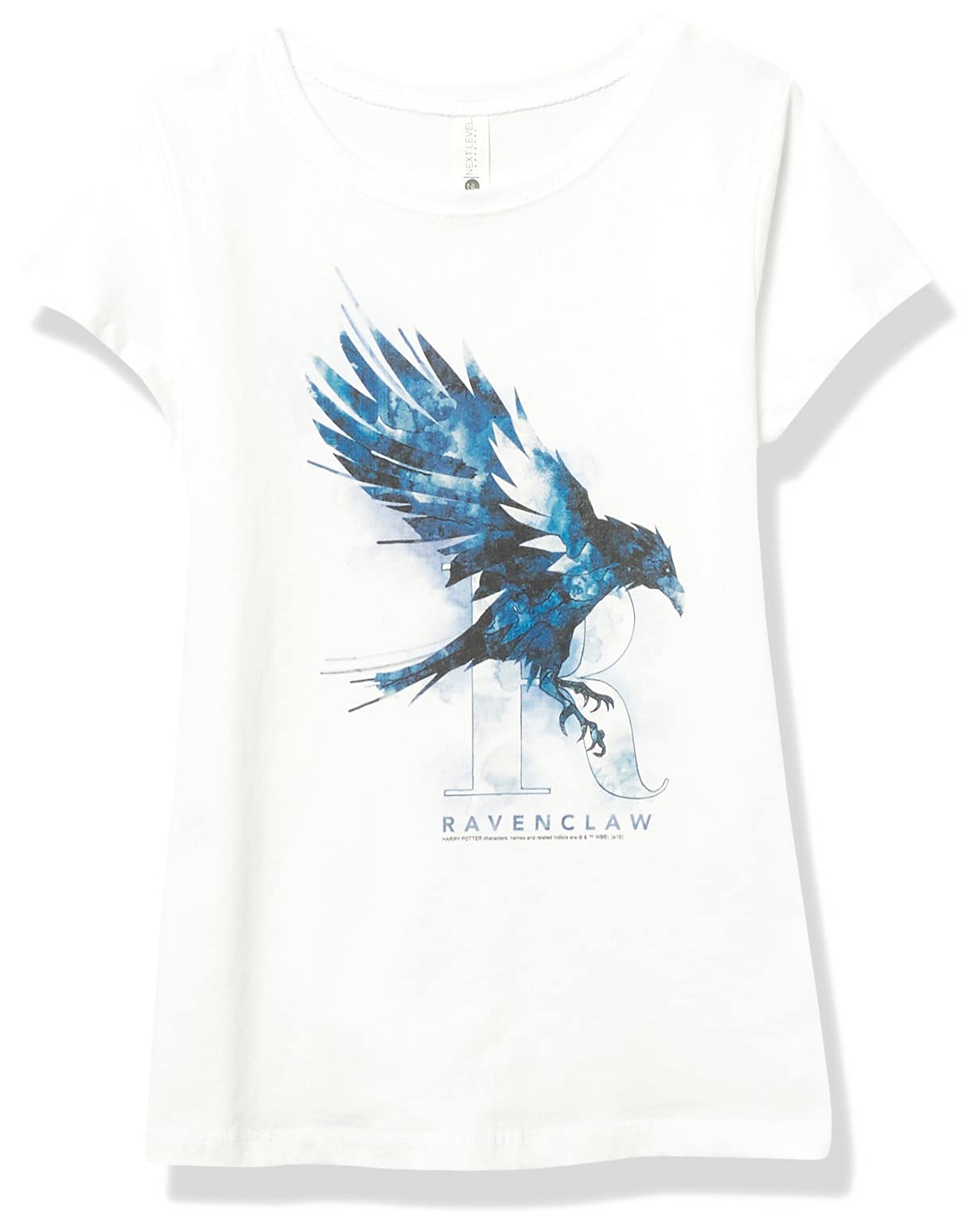 Harry Potter Ravenclaw Mystic Wash Girls Solid Crew Neck T-Shirt | Official Hogwarts House Apparel for Fans & Cosplay | Perfect for Halloween, Comic Con & Harry Potter Themed Parties