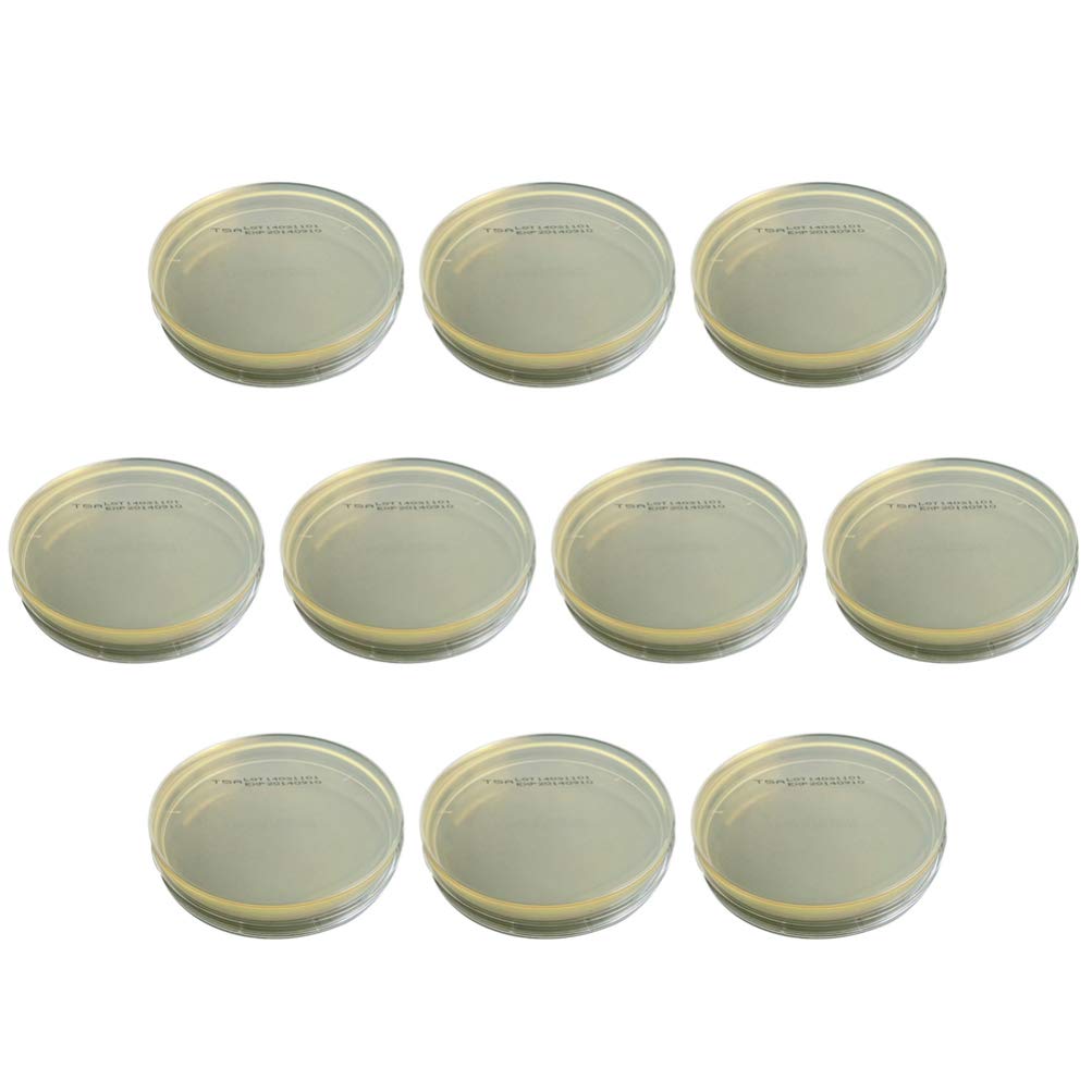 10pcs Home Mold Test Kit - Soy Agar Plates with Lids for Petri Dishes, Mycology & Mushroom Cultivation | Black Mold Detection Kit for Home Use | Perfect for Science Experiments, Classroom Projects & DIY Biology Studies