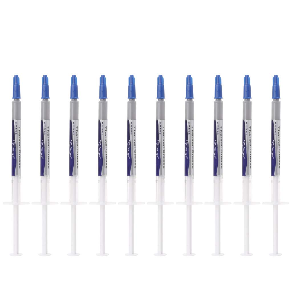 Yuxialem 10Pcs HY510 High-Performance Thermal Grease Paste for CPU & GPU Cooling - Premium Silicone Heat Sink Compound for PC, Laptop & Electronics Repair