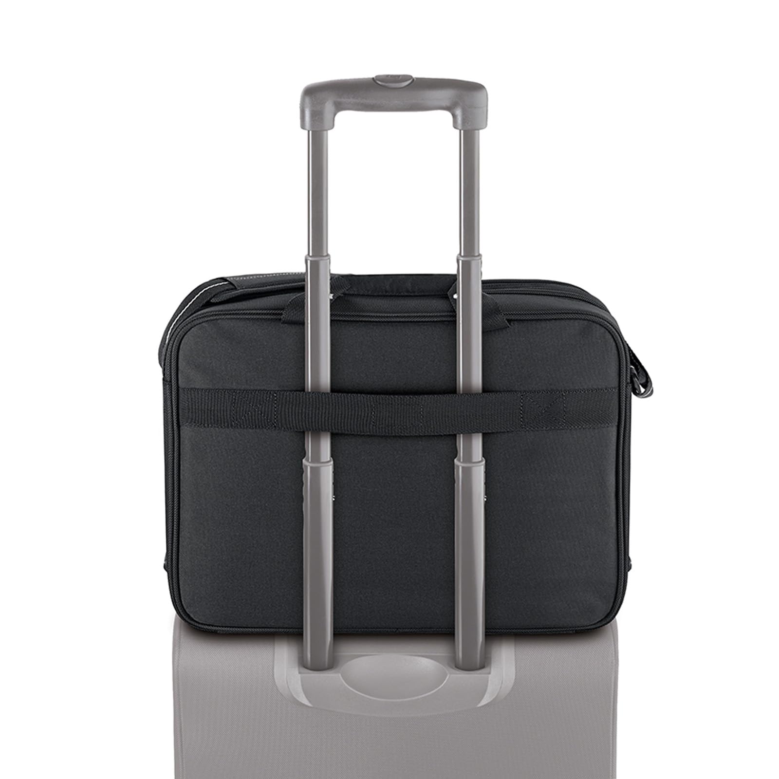 Solo New York Empire 17.3-Inch TSA Friendly Laptop Briefcase for Business Travel - Black/Grey - Perfect for Office, Commuting & Air Travel