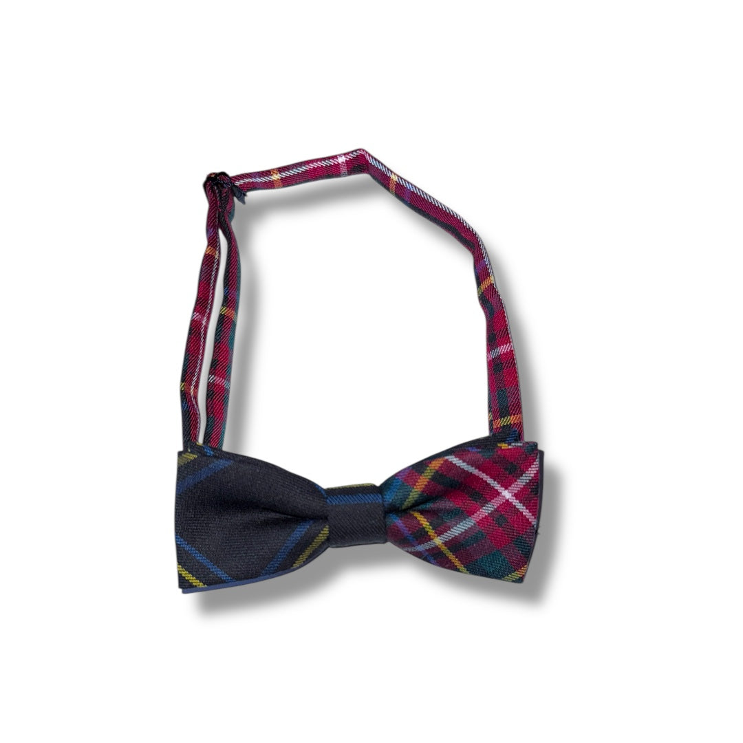Elegant Black and Red Tartan Bow Tie for Men - Perfect for Weddings, Parties, and Formal Events