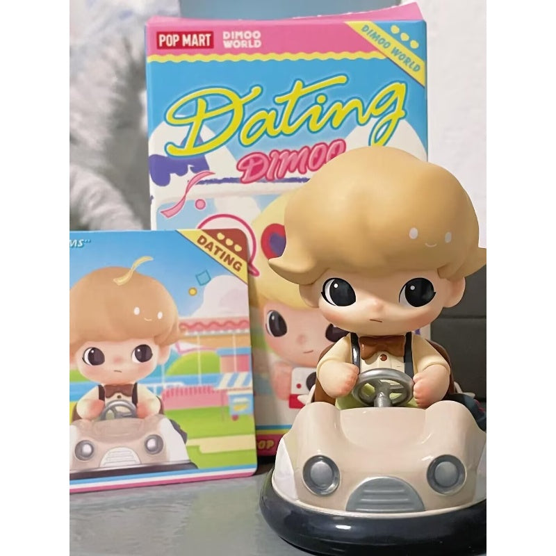 DIMOO Dating Series Joyriding Bumper Car - Cute Collectible Blind Box Figure for Anime Fans & Toy Collectors - Perfect for Home Decor, Gifts, and Party Favors