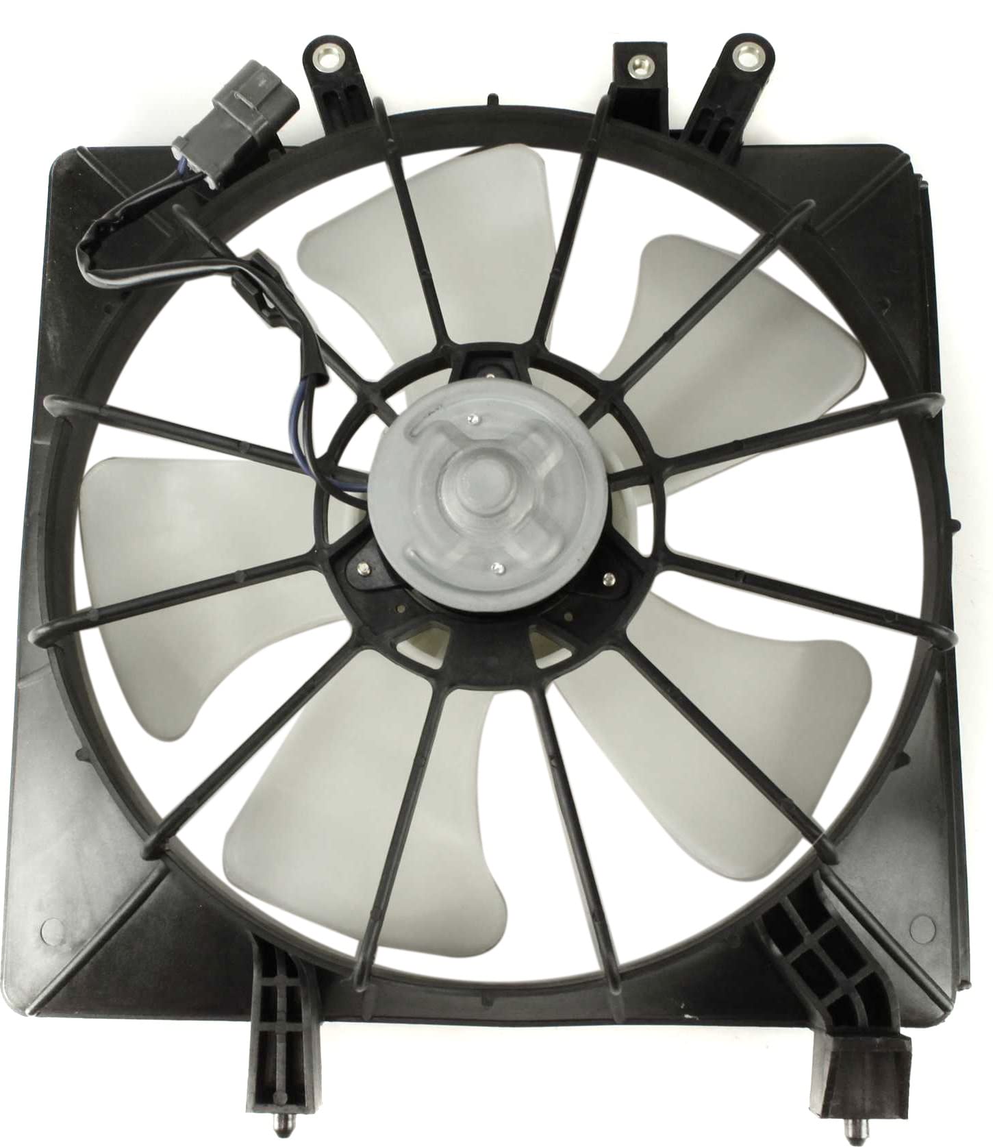 Go-Parts Radiator Fan Shroud Assembly - Right (Passenger) Side Compatible with 2001-2005 Honda Civic 1.7L (Non-Hybrid) | Denso Type Replacement Part | Perfect for Engine Cooling System Repair & Maintenance