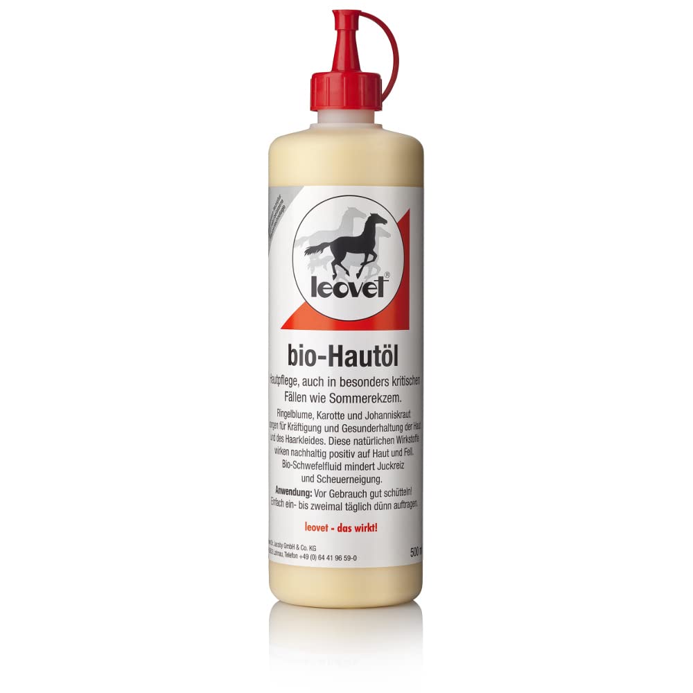 Leovet Bio Skin Oil for Dogs & Cats - Natural Pet Care Solution for Dry Skin & Coat - Perfect for Grooming & Allergy Relief