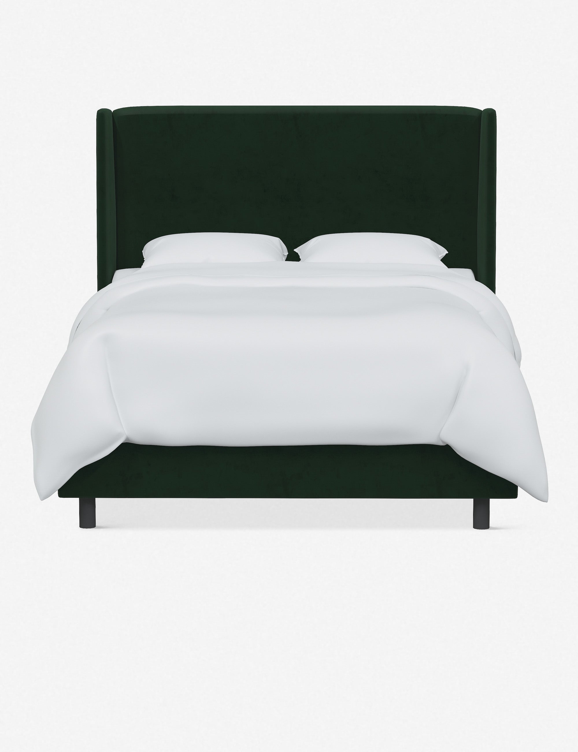 Adara Queen Size Bed Frame with Upholstered Headboard - Modern Platform Bed for Bedroom, Guest Room & Dorm | Easy Assembly & Sturdy Metal Support