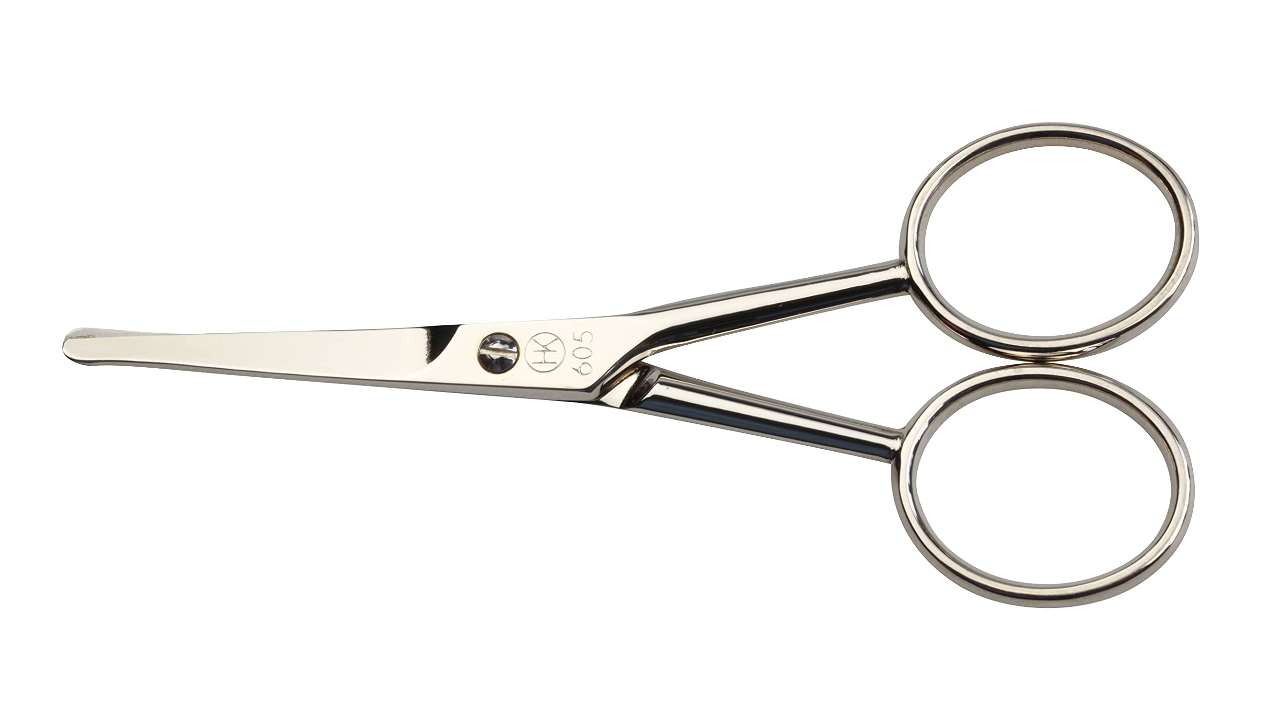 Professional Stainless Steel Nostril Hair Scissors - Precision Trimming for Nose & Ear Hair Grooming - Perfect for Personal Care & Travel