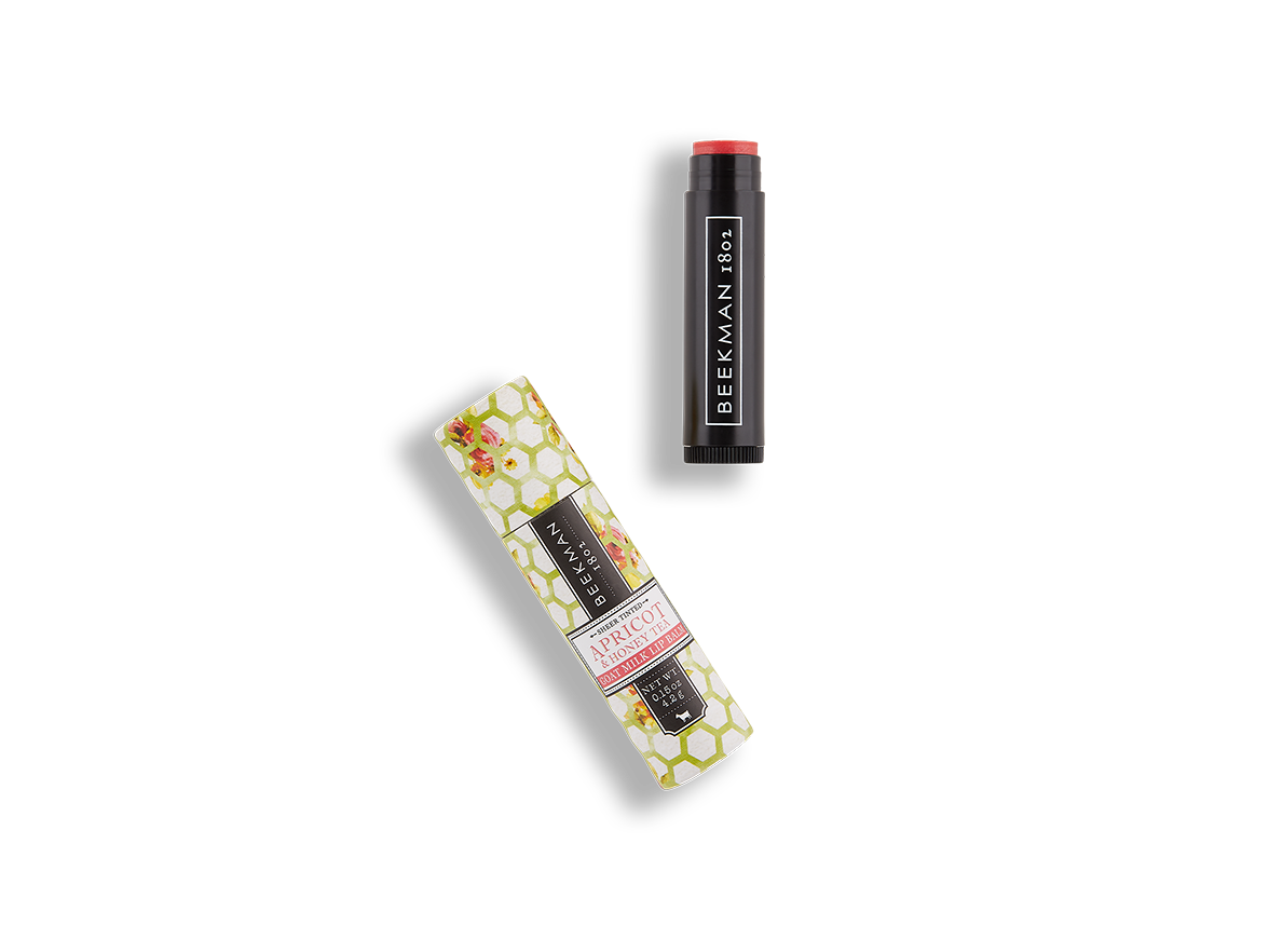 Organic Apricot & Honey Tea Lip Balm - Moisturizing & Nourishing for Dry Lips - Perfect for Winter, Travel & Daily Hydration