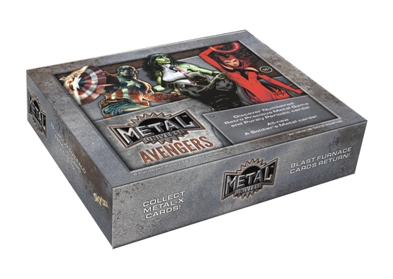 2024 Upper Deck Marvel Metal Universe Avengers Hobby Box - Collectible Trading Cards for Superhero Fans | Perfect for Collectors, Gifts & Game Nights