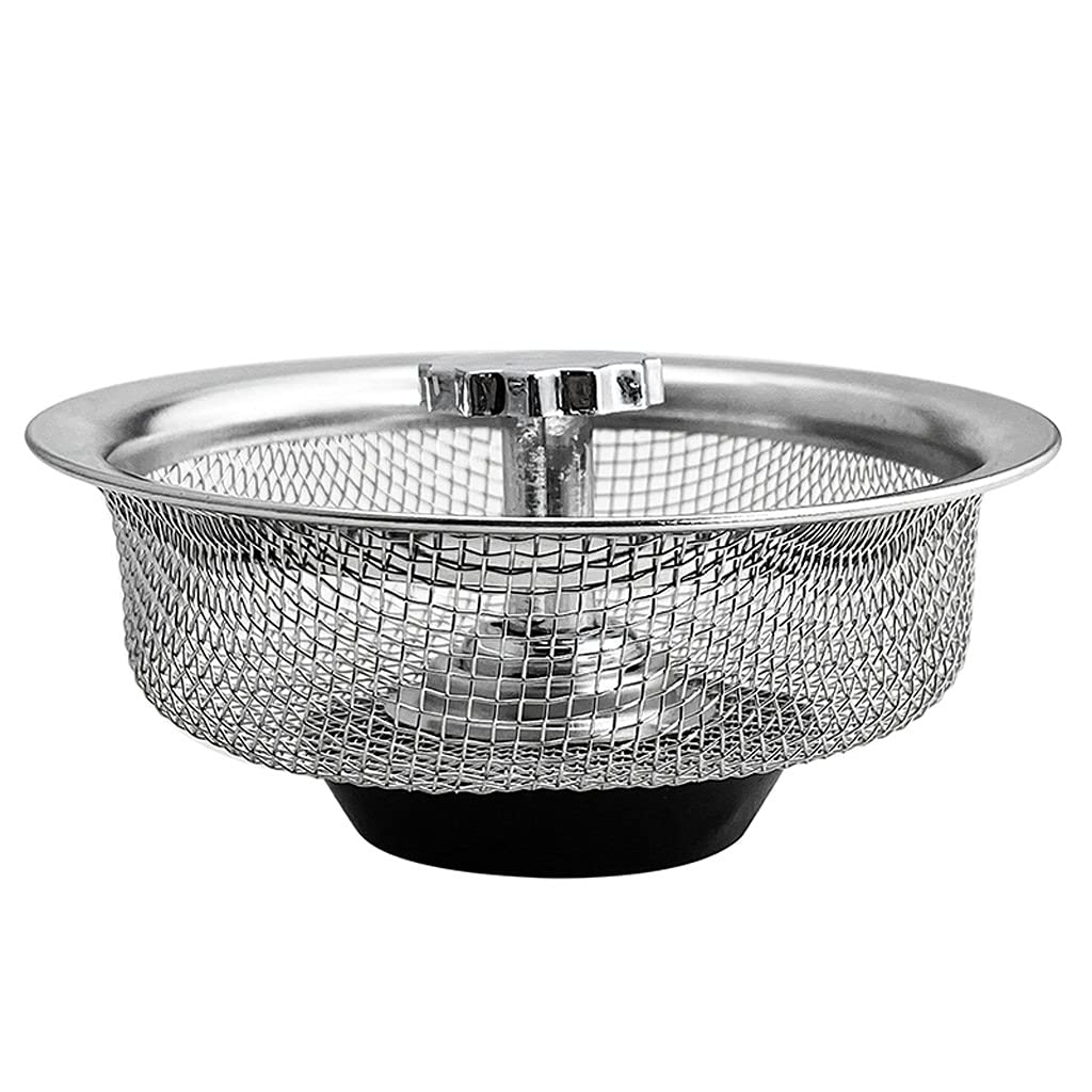 LKYBOA Stainless Steel Kitchen Sink Strainer Plug - Drain Filter Basket for Basin, Water Sink & Floor Drain - Rustproof Mesh Home Accessories - Perfect for Kitchen, Bathroom & Utility Room Cleaning