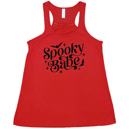 Spooky Babe Shirt - Halloween Women's Graphic Tee - Cute Ghost Print T-Shirt for Women - Perfect for Halloween Parties, Costume Outfits & Fall Fashion