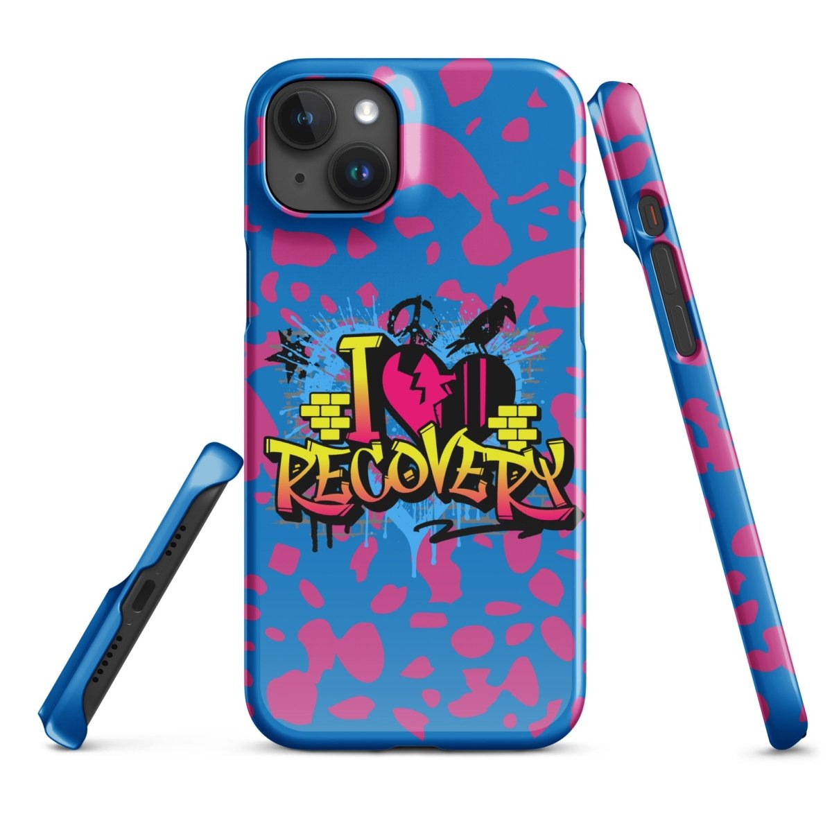 I Love Recovery iPhone Snap Case - Sobervation - Durable Protective Cover for iPhone - Perfect for Sober Living & Recovery Support
