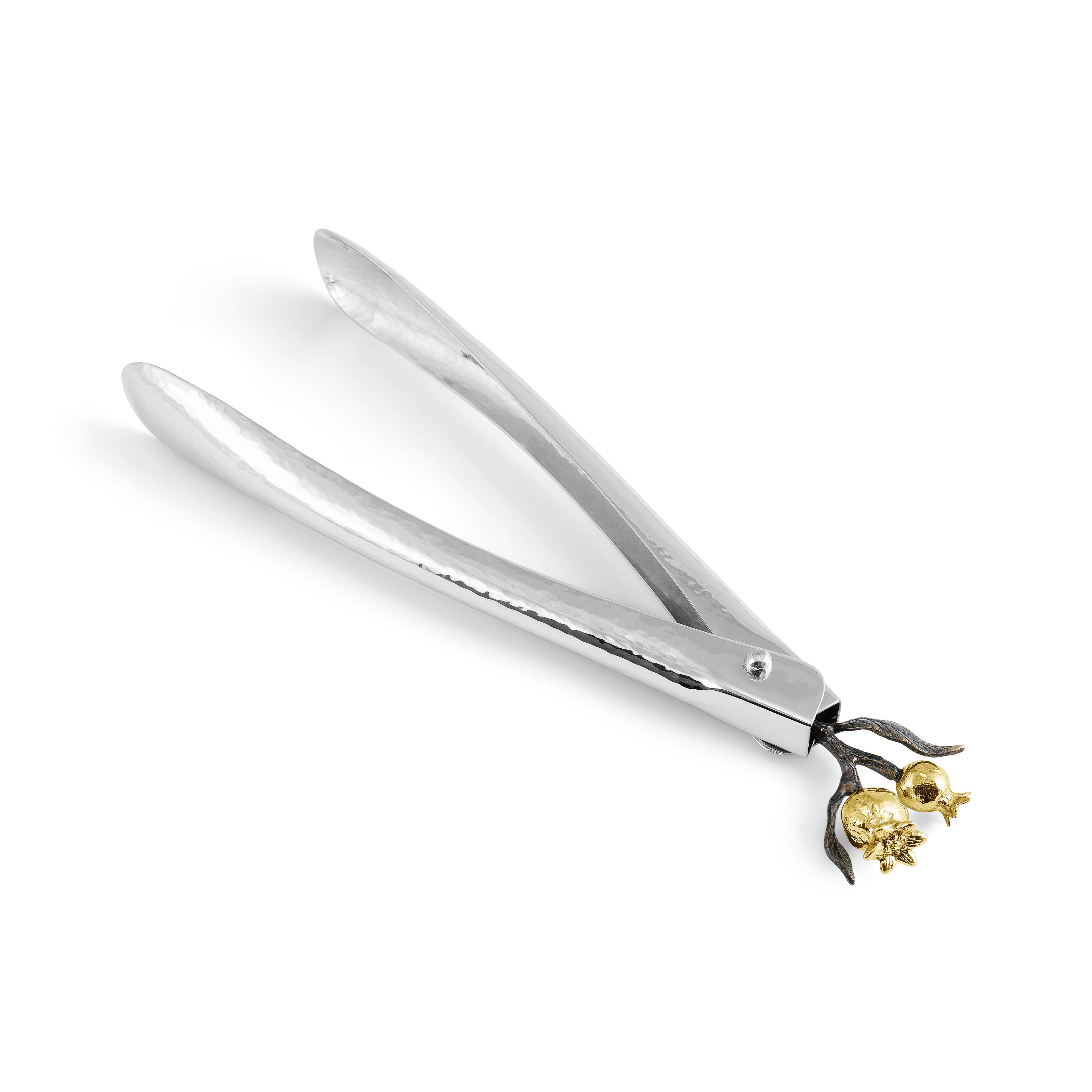 Premium Stainless Steel Pomegranate Lock Spring Tongs - Heavy Duty Kitchen Tool for Pomegranate Deseeding, Fruit Picking, and Salad Tossing - Perfect for Home Cooking, Meal Prep, and Healthy Snacking