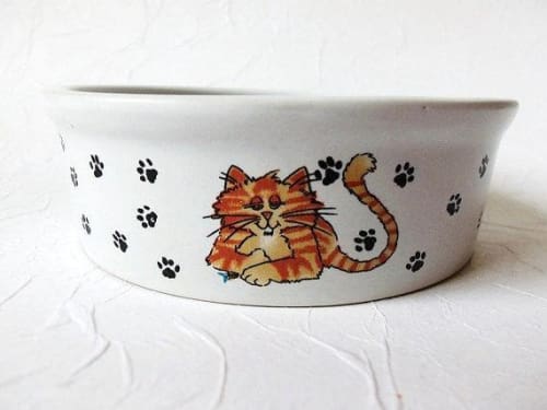 Premium Elevated Cat Food Bowl - Non-Slip Ceramic Pet Dish for Kittens & Adult Cats | Perfect for Home, Office, or Travel Use
