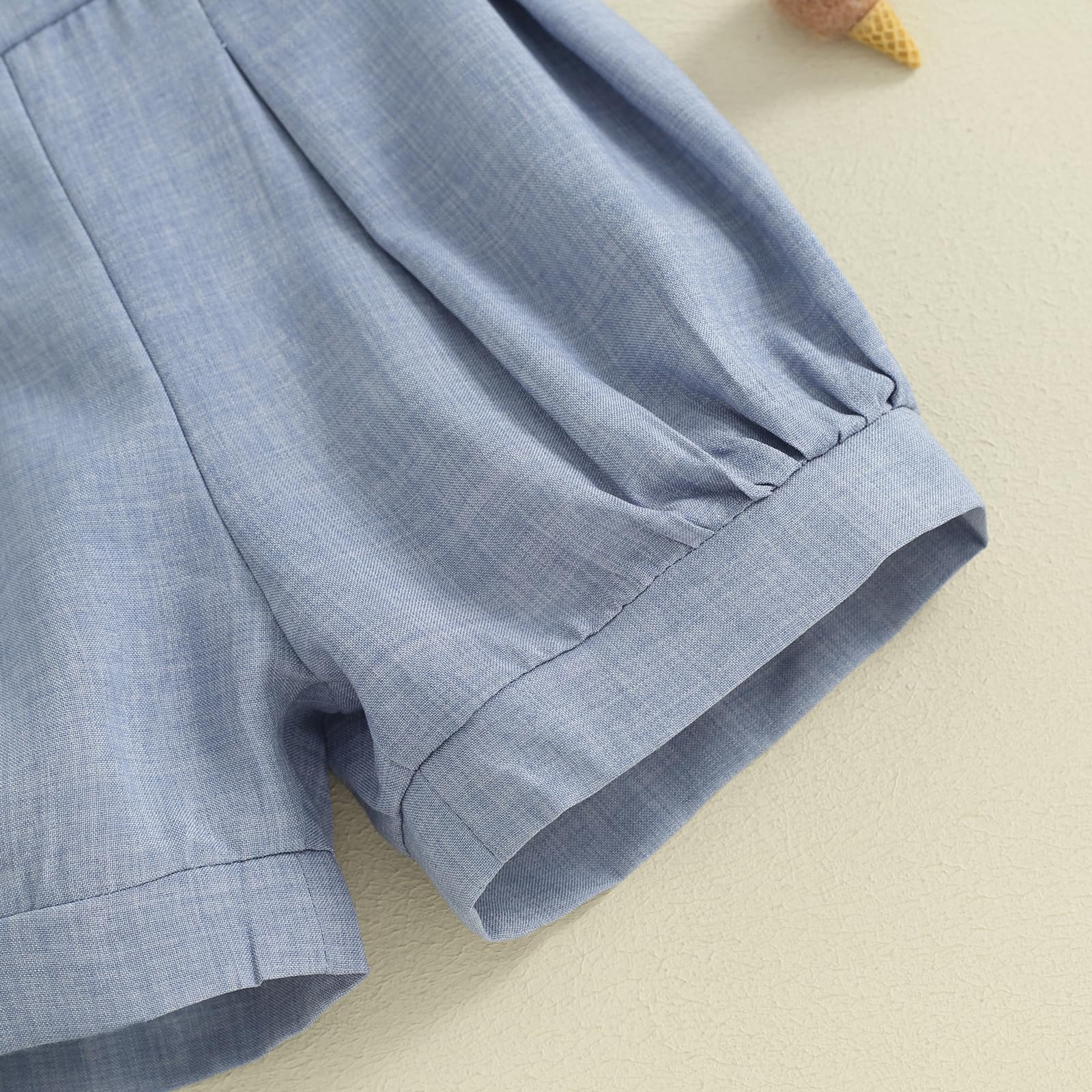 Baby Boys Summer Outfit - Suspender Shorts & Sleeveless Romper Jumpsuit | Gentleman Style Bib Overalls | Perfect for Playdates, Beach Trips & Family Photos