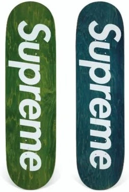 Supreme Box Logo Skateboard Deck - Premium Maple Wood Skateboard for Street & Park Skating - Perfect for Skaters & Collectors