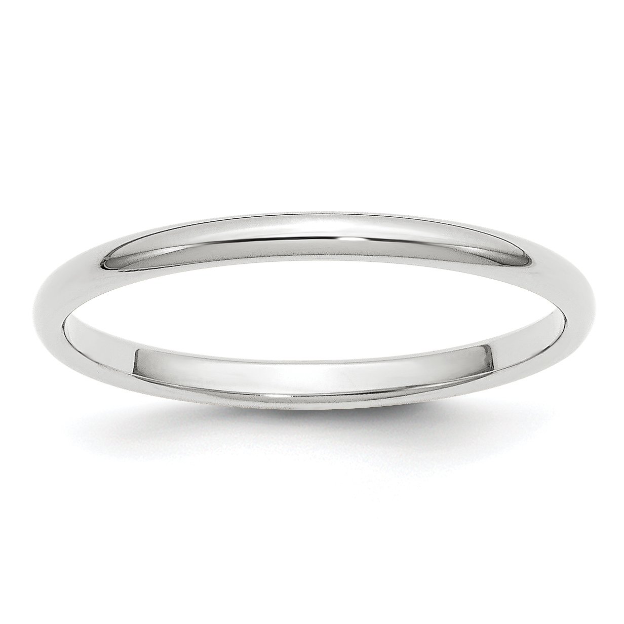 14K White Gold 2mm Classic Round Wedding Band Ring for Women & Men - Perfect for Engagement, Anniversary, and Everyday Wear