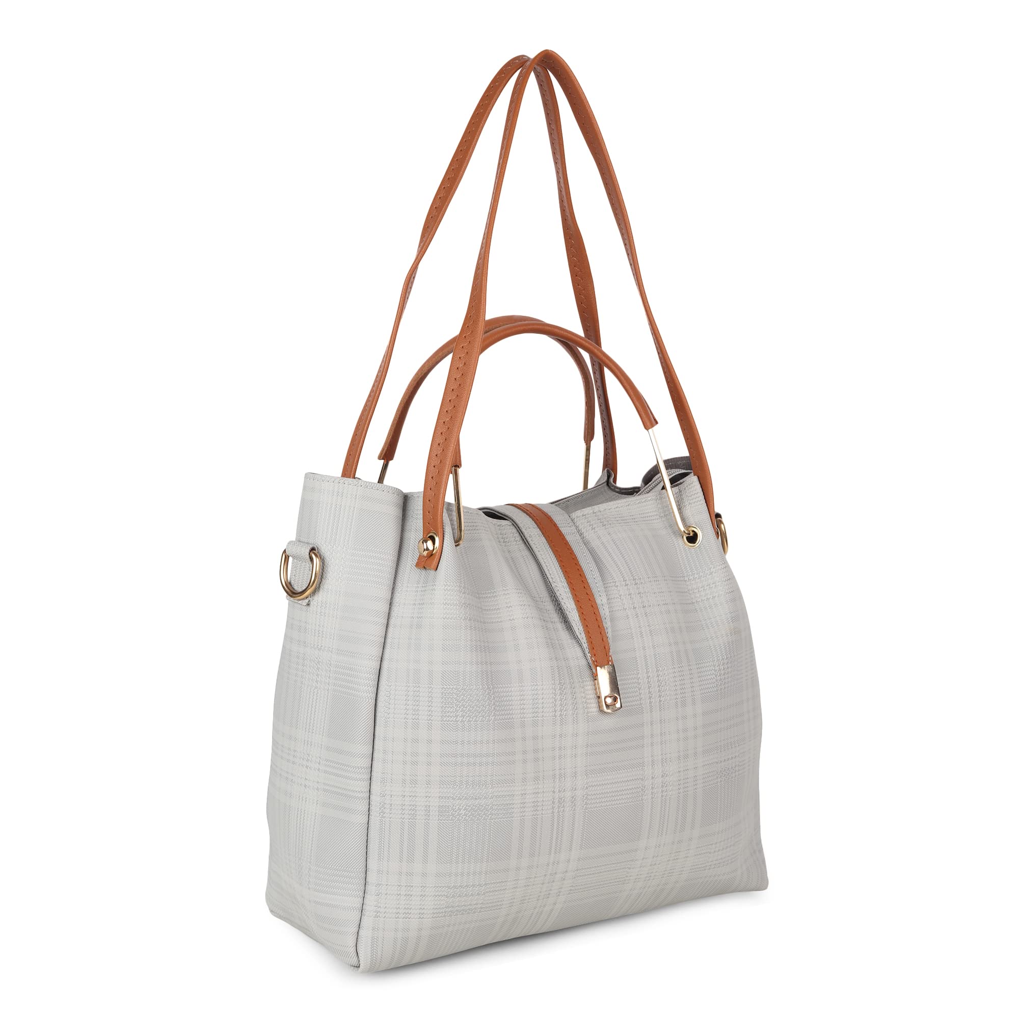 DANIEL CLARK Women's Leather Handbag Set - Fashionable Designer Purse & Tote Combo for Work, Travel & Everyday Use