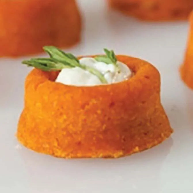 Non-Stick Orange Mini Savarin Cake Mold - 28 Cavities for Perfect Mini Cakes, Donuts & Desserts | Ideal for Baking, Party Treats & Holiday Desserts