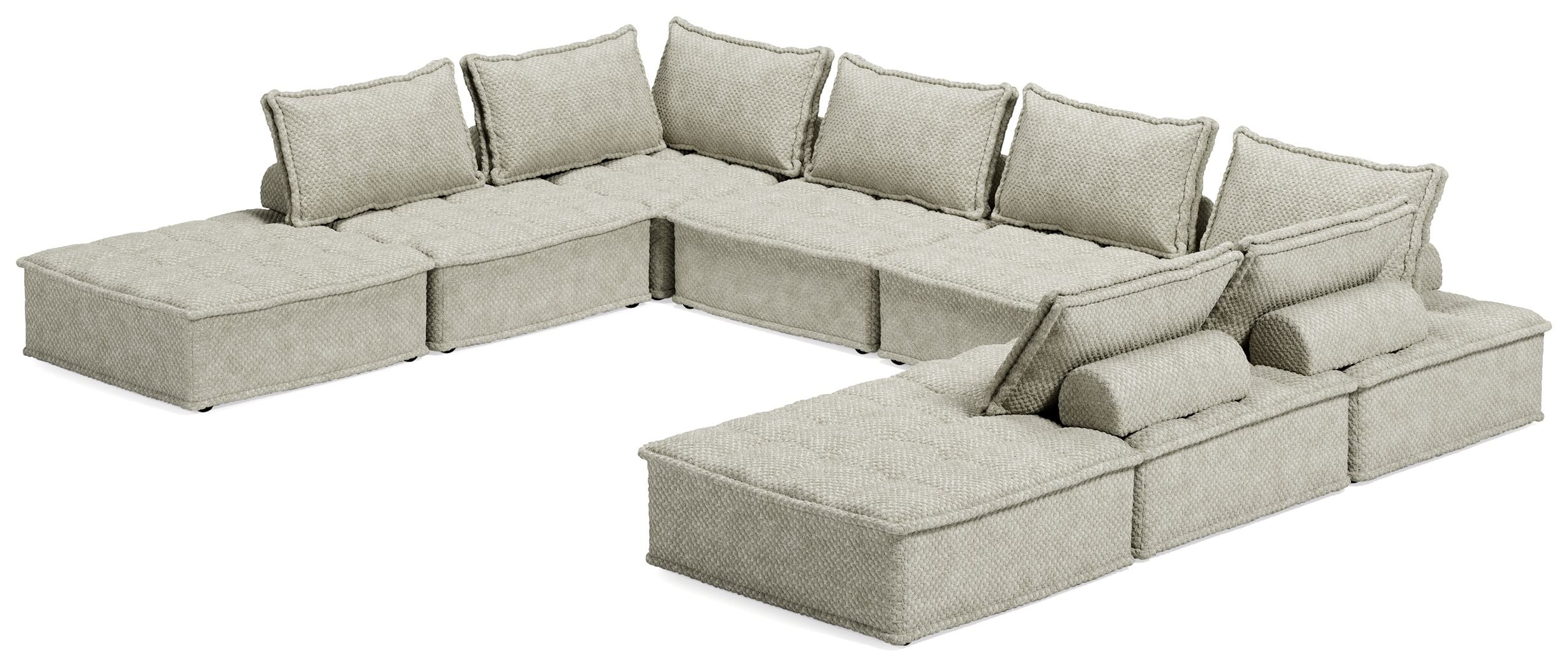 Modern Bales Sectional Sofa - Comfortable L-Shaped Couch for Living Room, Family Room & Home Theater | Soft Fabric Upholstery with Reversible Chaise