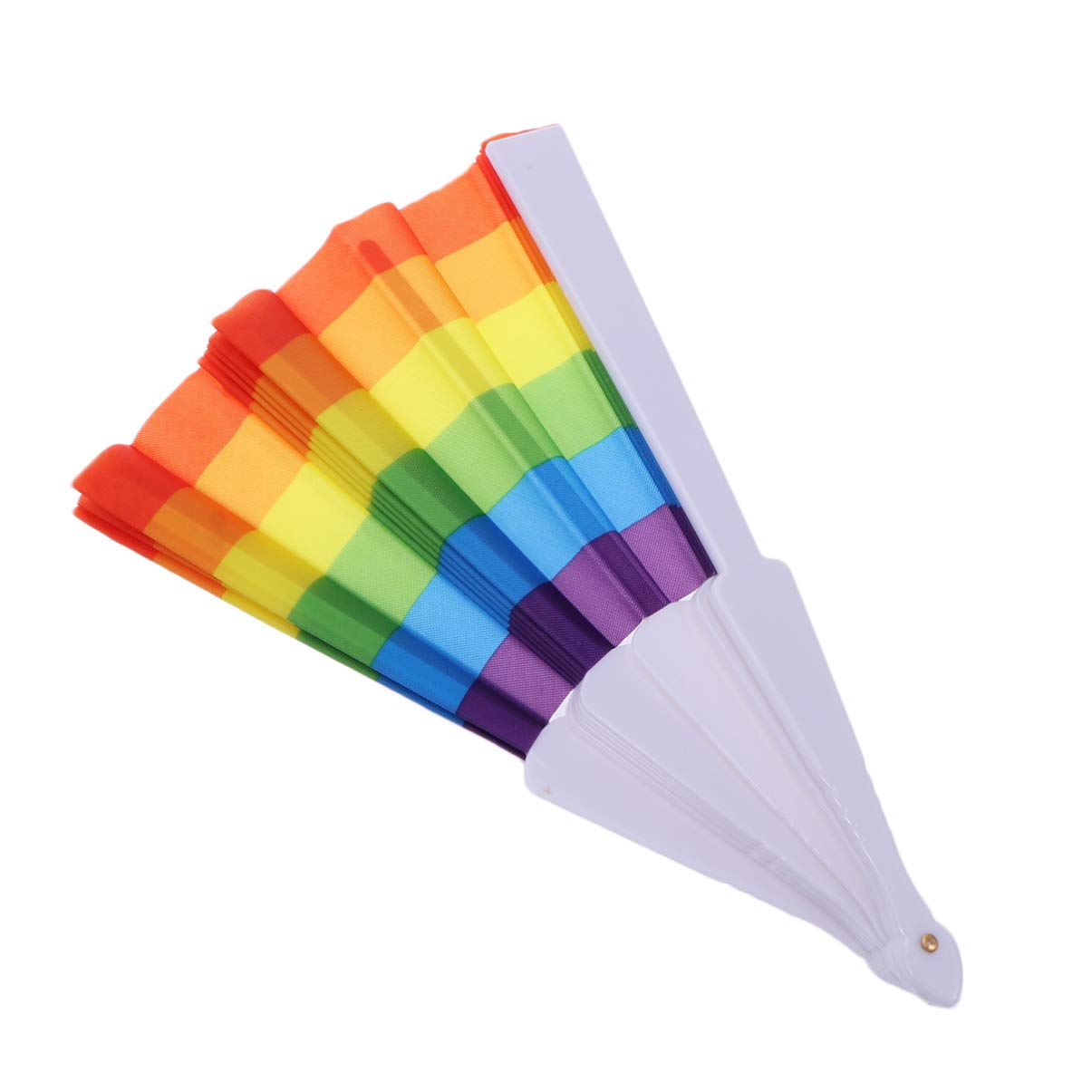 SUPVOX 2-Pack Large Folding Hand Fan - Portable Wedding Decoration, Japanese Style LGBT Pride Fan - Perfect for Weddings, Parties, Cosplay & Summer Cooling