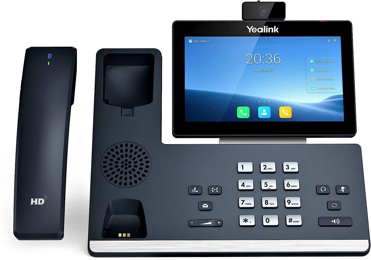Yealink SIP T58W Pro IP Phone with HD Camera - Business VoIP Phone for Office, Conference Calls & Remote Work
