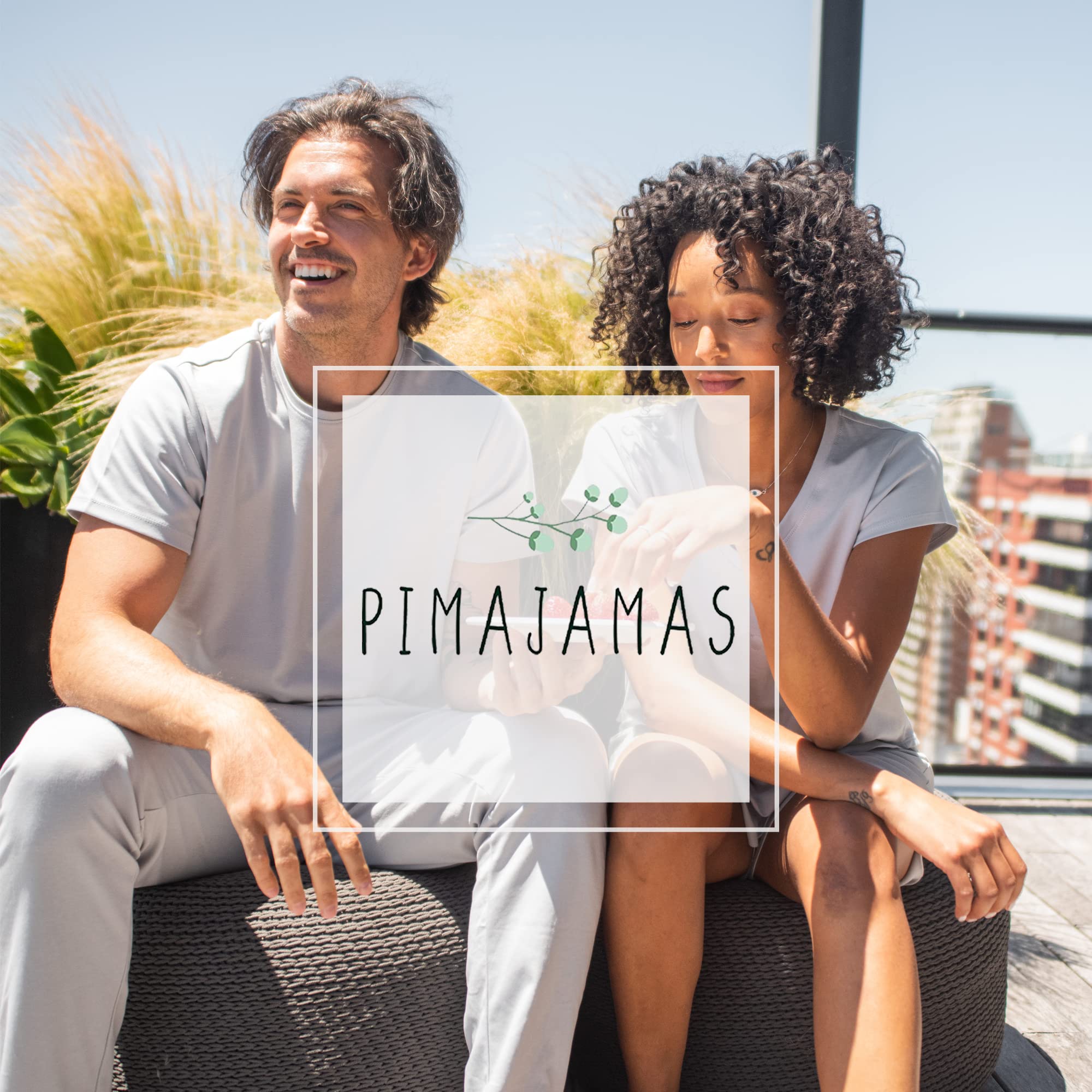 Premium Men's Pajama Set - 100% Peruvian Pima Cotton Sleepwear & Lounge Wear - Ultra Soft Breathable Men's Sleep Set for Relaxation & Comfort at Home
