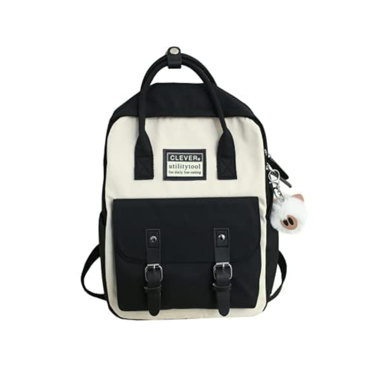 GGOOB Cute Aesthetic Kawaii Backpack for School, College, Work & Travel - Stylish Laptop Bag for Women & Teens (Black) | Perfect for Daily Commute, Campus Life & Weekend Getaways