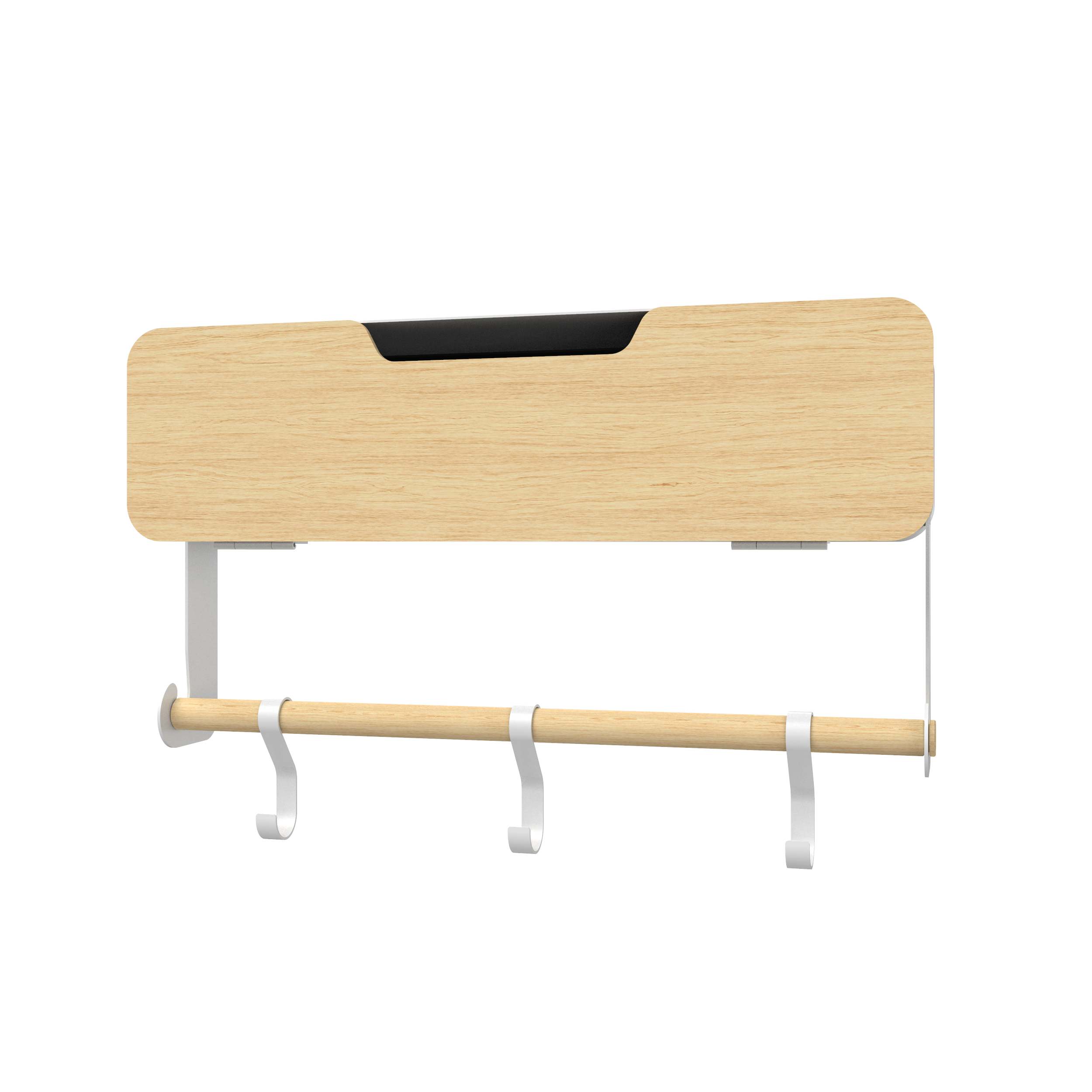 White Magnetic Rack System Shelf with Door - Space-Saving Storage for Kitchen, Bathroom & Garage Organization