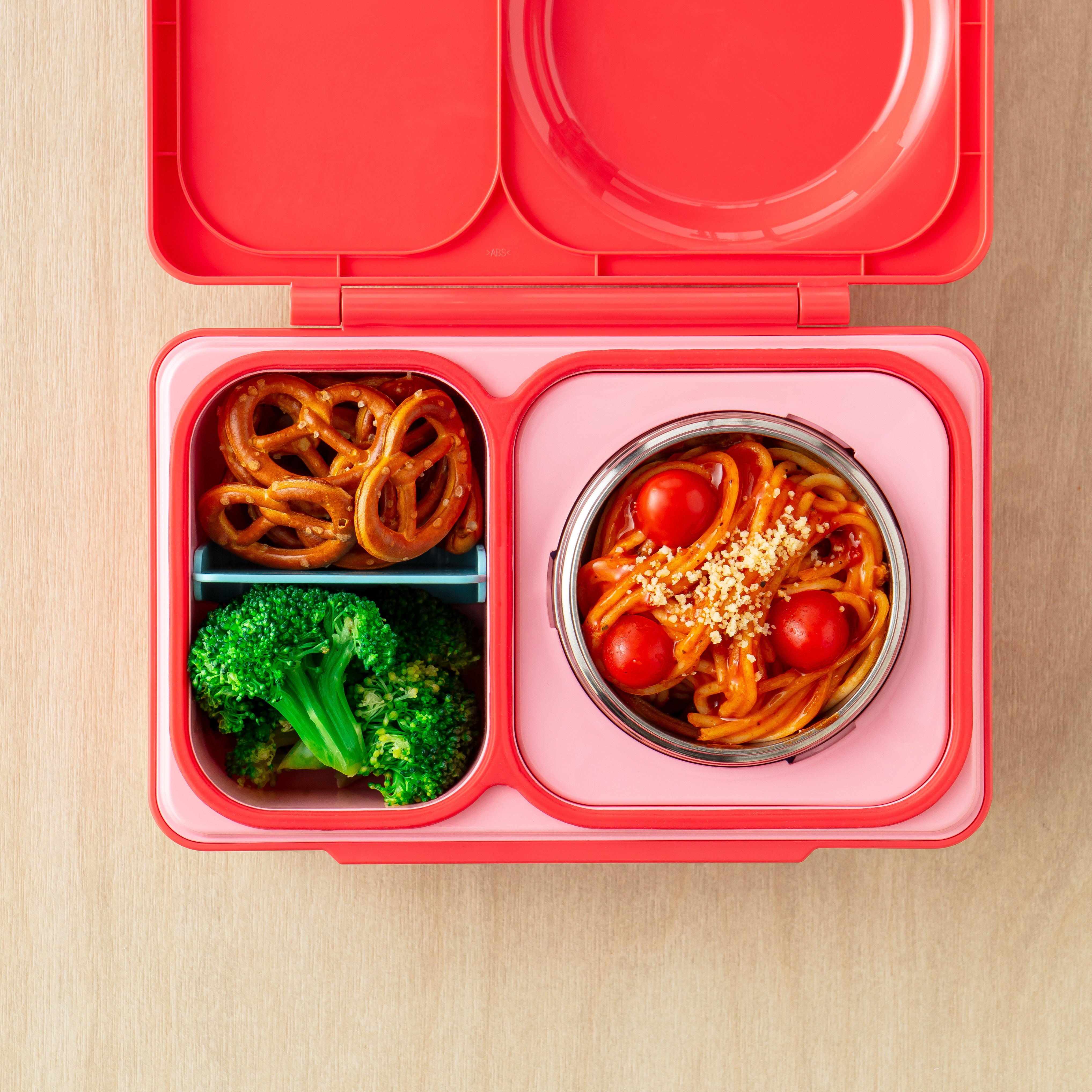 OmieBox UP Insulated Bento Lunch Box - Leak-Proof Hot & Cold Food Container for Kids & Adults, Cherry Pink - Perfect for School, Work, Picnics & Travel