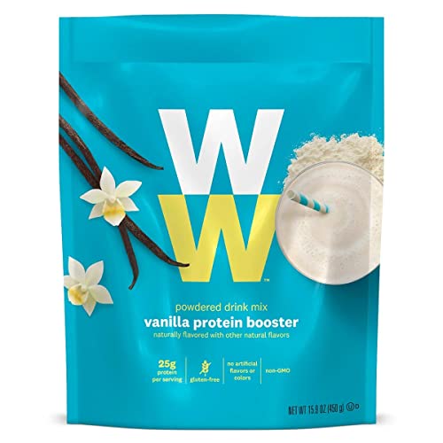 Weight Watchers Vanilla Protein Booster Powder - High Protein Meal Replacement for Weight Loss & Muscle Gain - Perfect for Smoothies, Shakes & Post-Workout Recovery