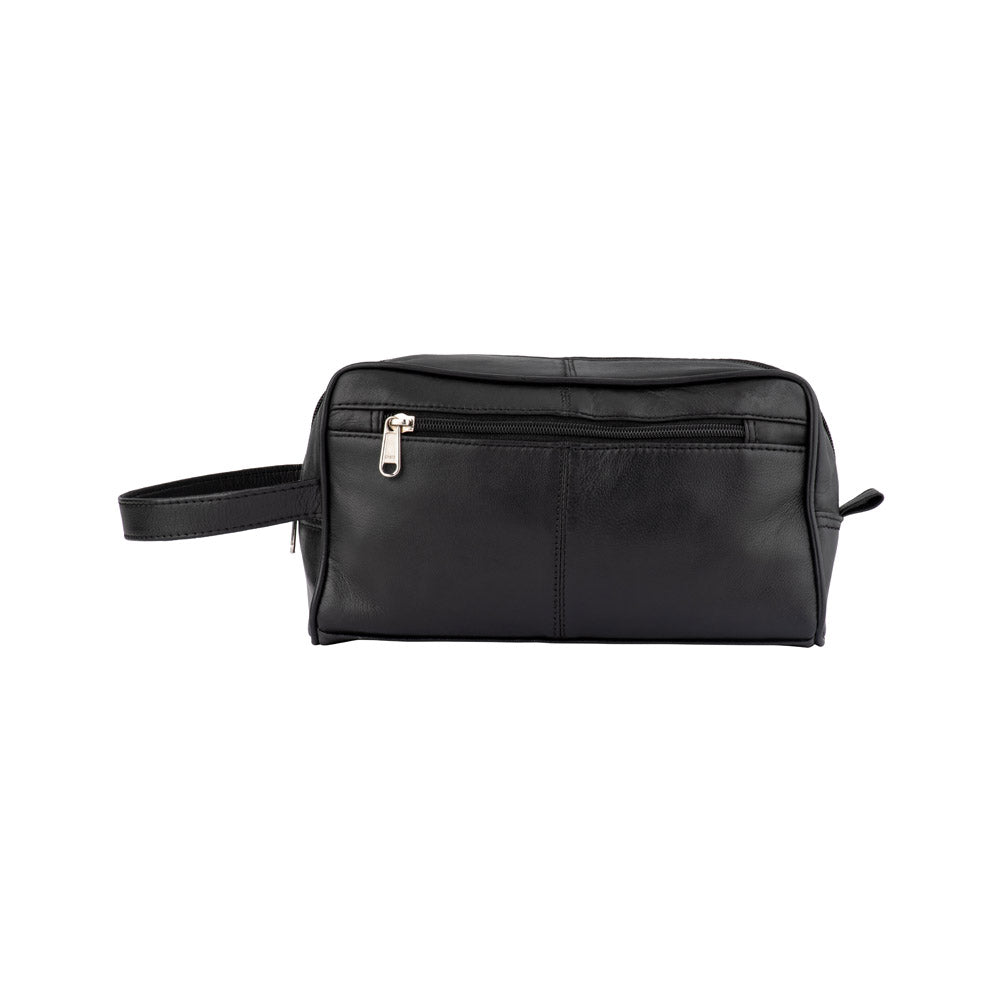 Premium Single Zip Toiletry Bag BB 587 - Waterproof Travel Cosmetic Organizer for Women & Men - Perfect for Gym, Vacation, and Business Trips (Black)