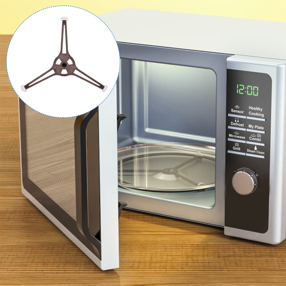 Microwave Turntable Ring - Triple Arm Rotating Glass Plate Holder, 14MM Replacement Tray Support for Microwave Ovens | Durable Accessory for Even Heating & Easy Cleaning | Perfect for Replacing Broken or Missing Microwave Turntables