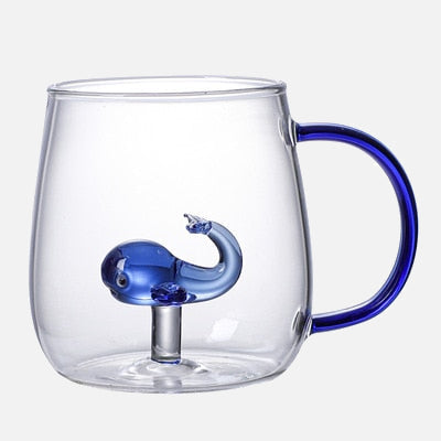 Farmland 3D Animal Glass Drinking Cups - 12oz Cute Animal-Themed Cups for Kids & Adults - Perfect for Juice, Milk, Smoothies, Parties & Home Decor