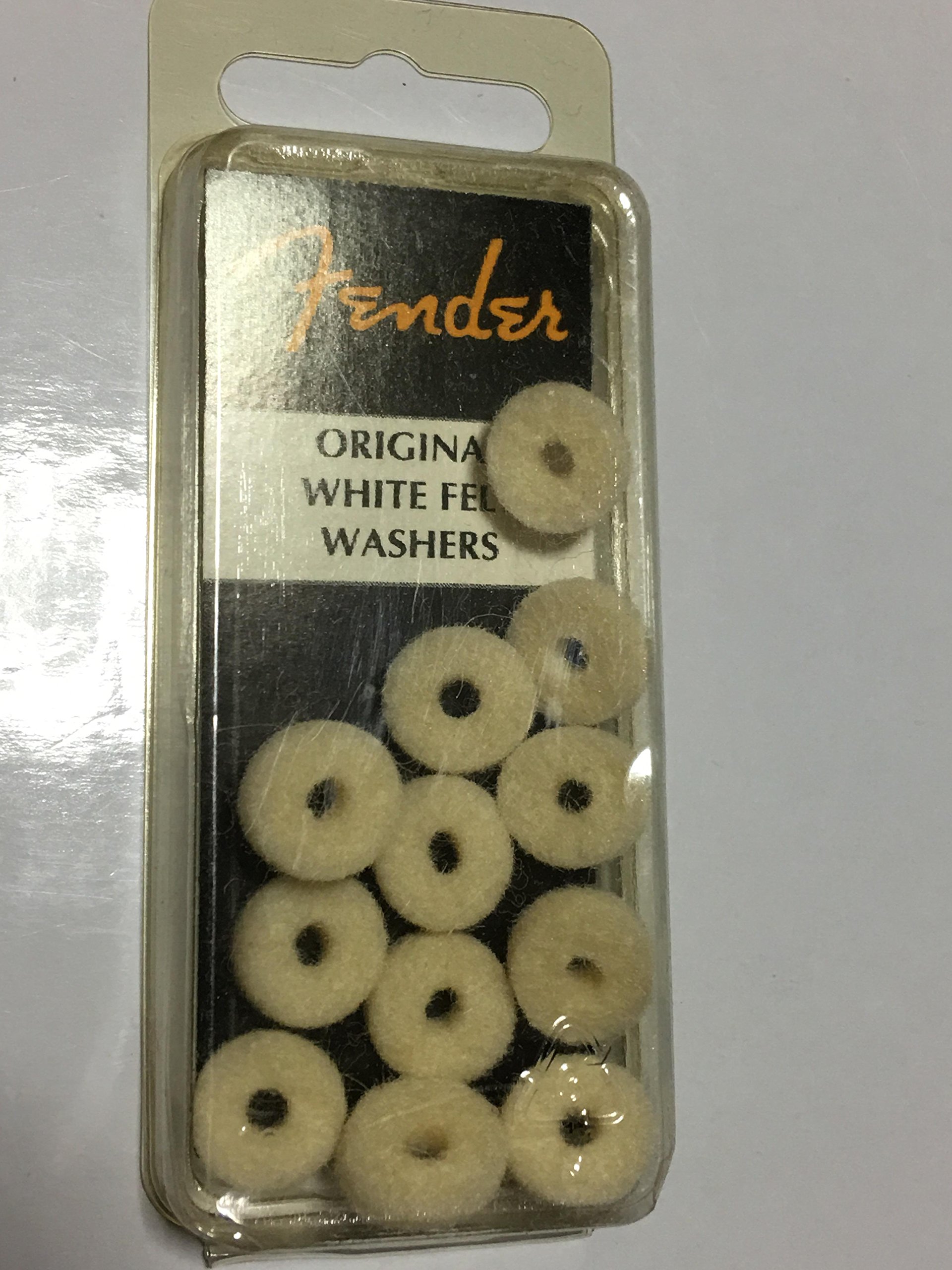 Fender White Felt Washers 12-Pack for Guitar & Furniture Protection