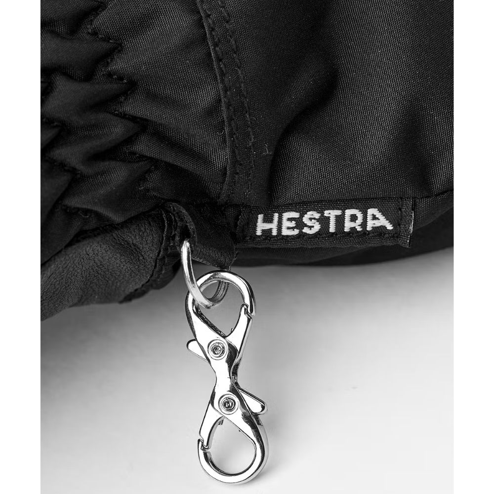 Hestra Primaloft Insulated Leather Gloves for Women - 5 Finger Winter Gloves (Model 32210-100) | Warm & Waterproof for Skiing, Snowboarding & Outdoor Activities