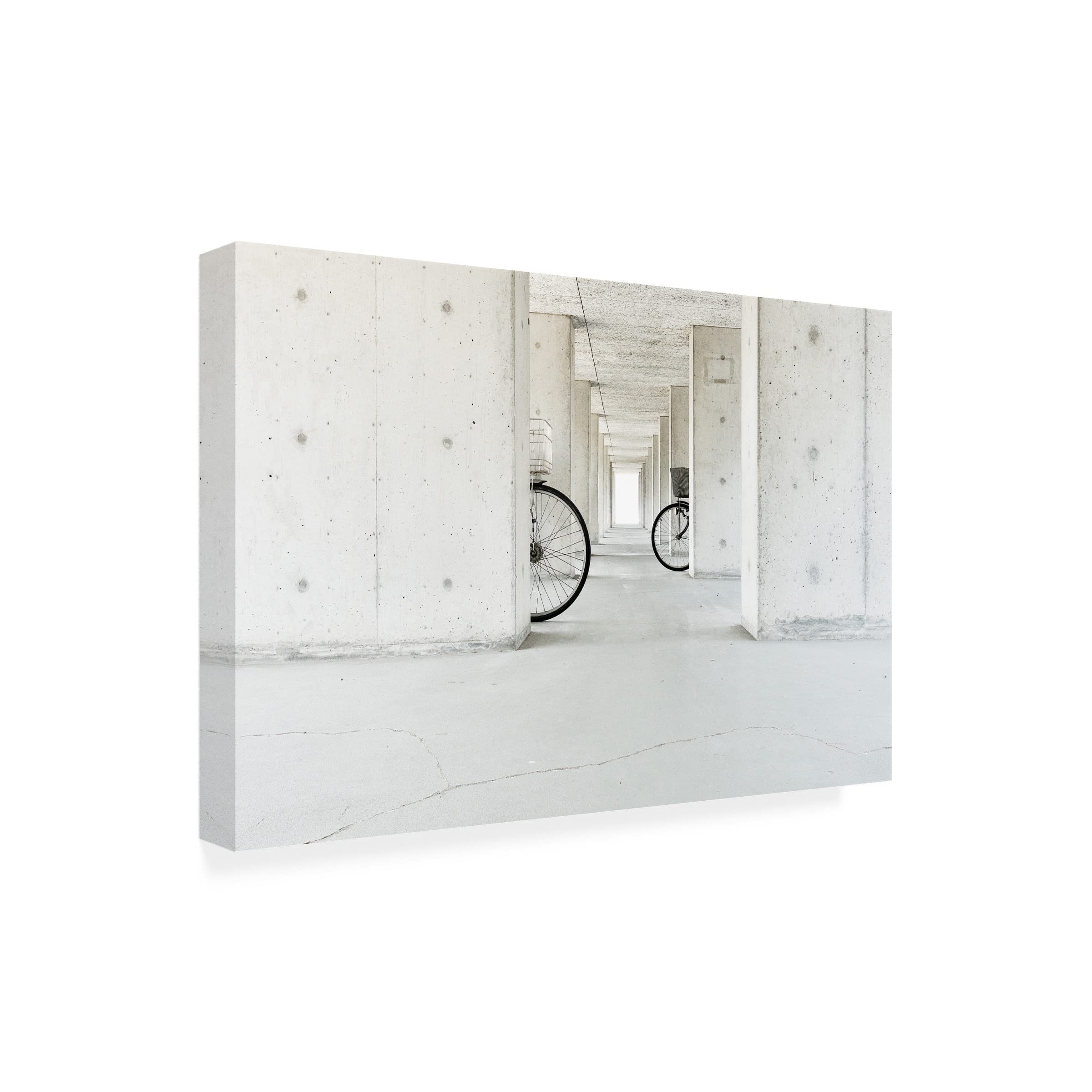 Keisuke Ikeda White Basket Black Basket Canvas Wall Art Print - Modern Abstract Home Decor for Living Room, Bedroom & Office