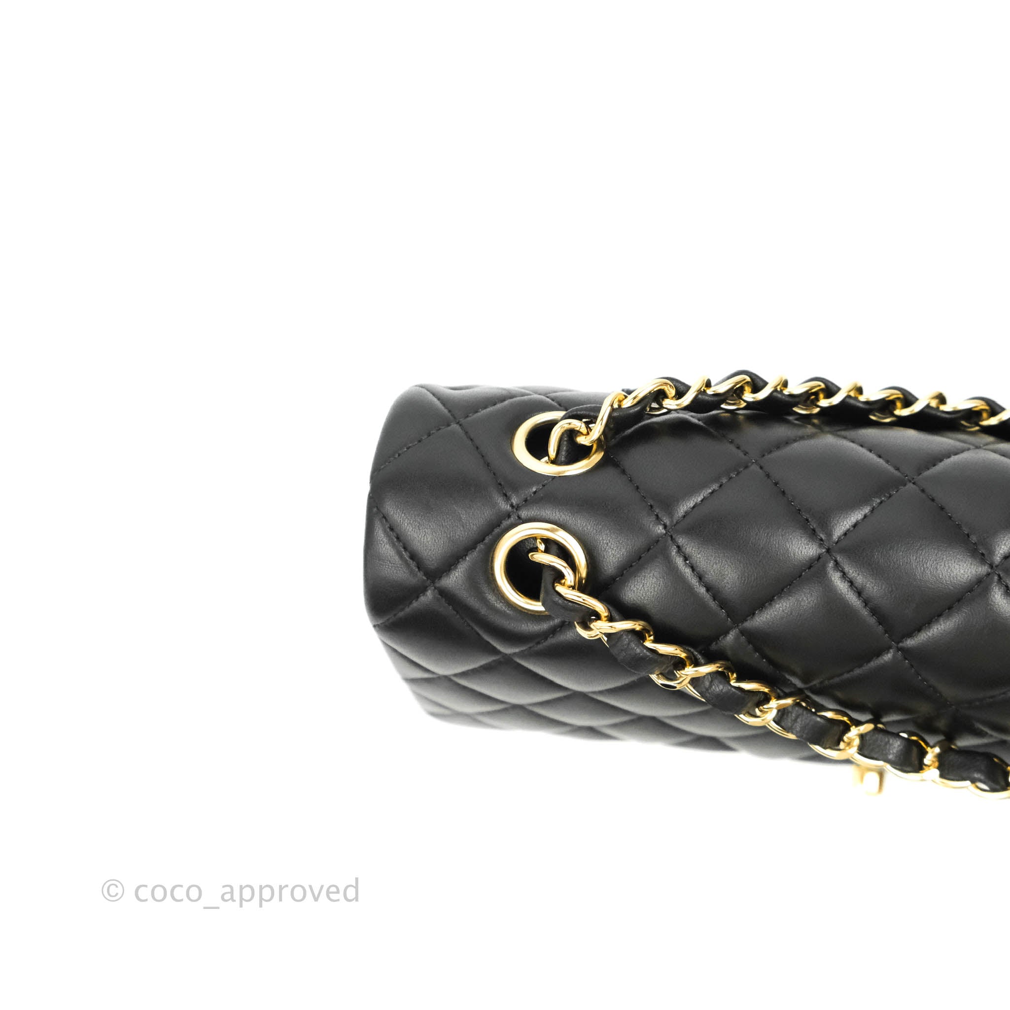 Chanel Classic Medium Double Flap Bag in Black Lambskin Leather with Gold Hardware - Luxury Handbag for Women, Perfect for Work, Evening Events & Special Occasions