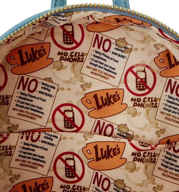 Loungefly Gilmore Girls Luke's Diner Coffee Mug Crossbody Bag - Double Strap Shoulder Purse for Women, Fans & Collectors - Perfect for Cosplay, Conventions & Everyday Use
