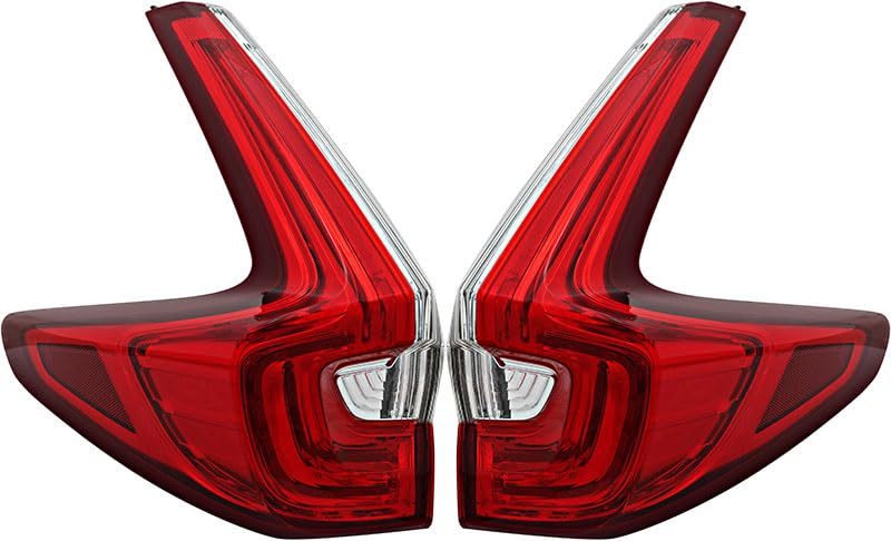 Honda CRV Tail Lights Lamps Set - Compatible with 2017 2018 2019 Models - Left & Right Side Replacement - Perfect for Night Driving & Enhanced Safety