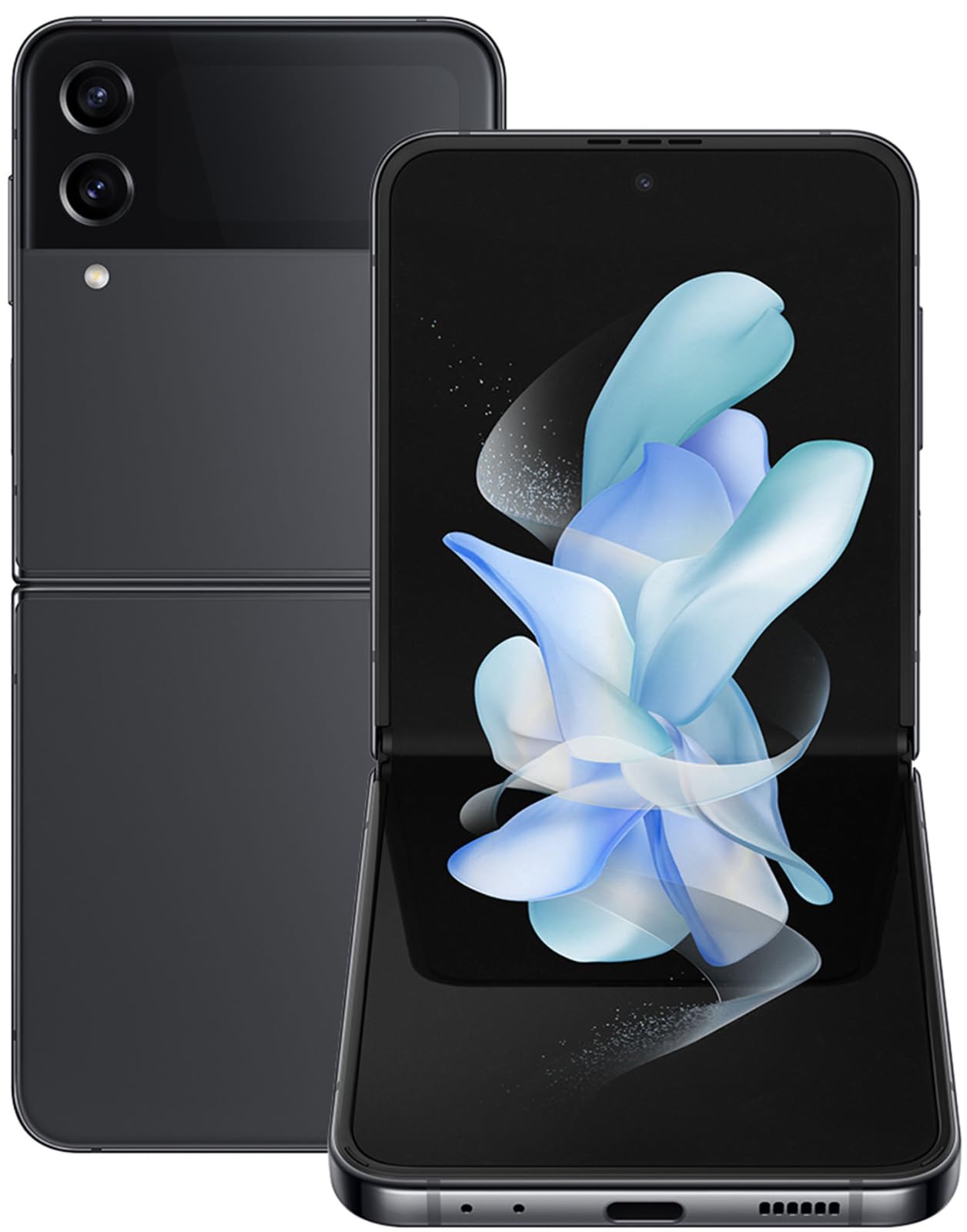 Samsung Galaxy Z Flip4 5G Unlocked Smartphone - 256GB Storage, Black (Renewed/Refurbished) | Foldable Phone for Work, Travel & Everyday Use