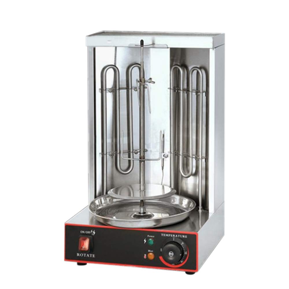 Commercial Electric Shawarma Grill Machine - 3000W Automatic Rotating Doner Kebab BBQ Rotisserie Oven for Restaurants, Food Trucks & Catering Events