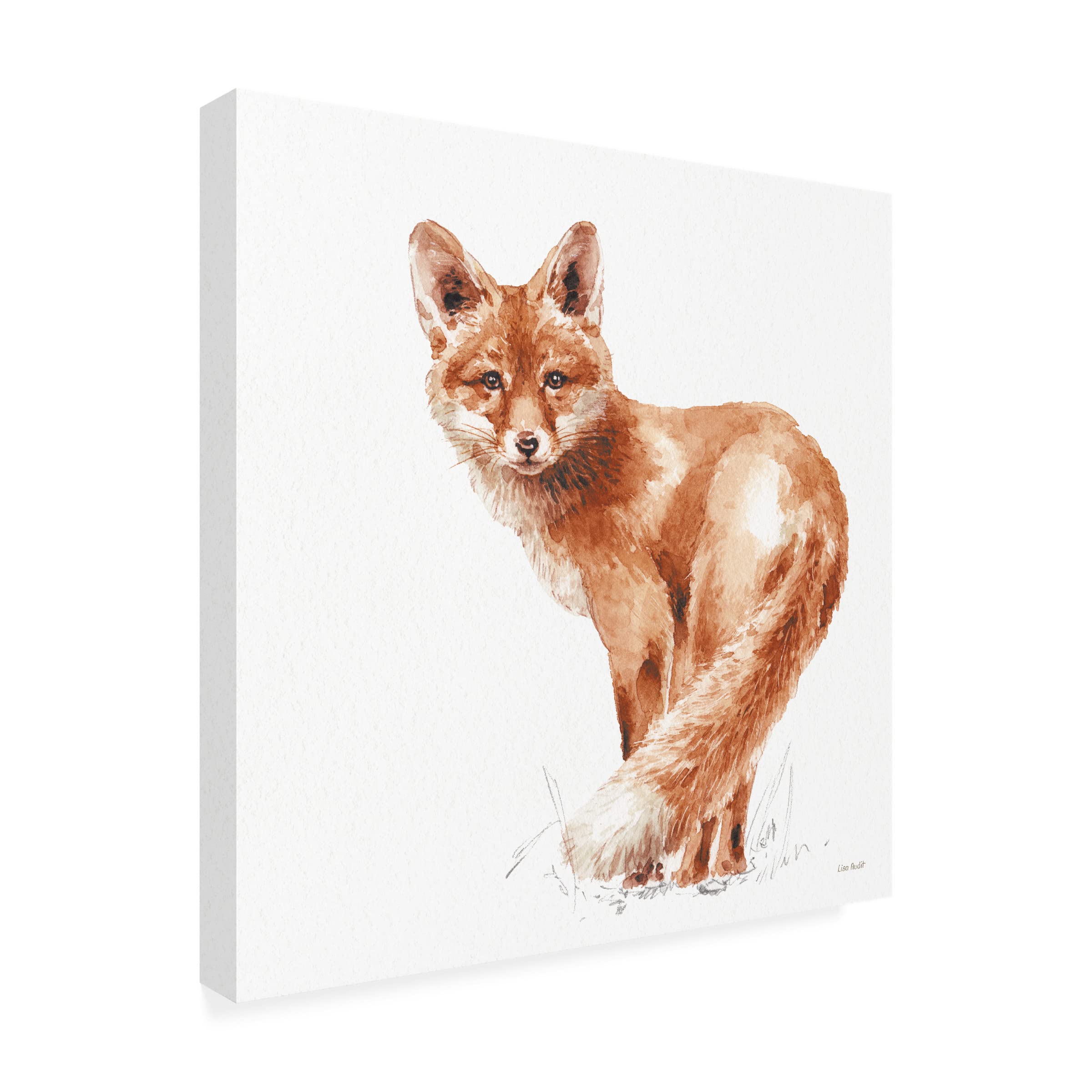 Lisa Audit 'Forest Friends XI Red' Canvas Wall Art - Modern Home Decor for Living Room, Bedroom & Office - High-Quality Framed Print