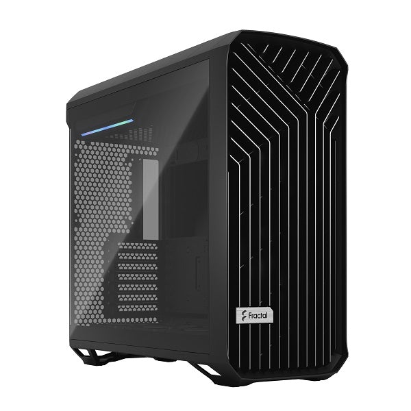 Fractal Design Torrent E-ATX PC Case - High Airflow, Black Tempered Glass (Non-RGB Fans) - Ideal for Gaming Rigs & High-Performance Builds